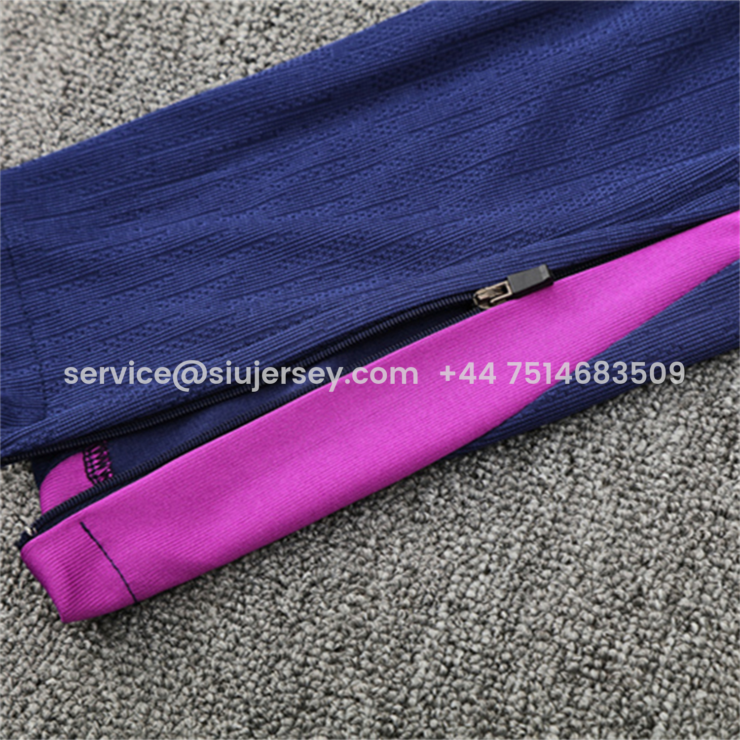 SIUjerseys-Barcelona 25-26 Long Sleeve Training Set - Royal Blue Top Yellow Sponsor & Royal Blue Pants