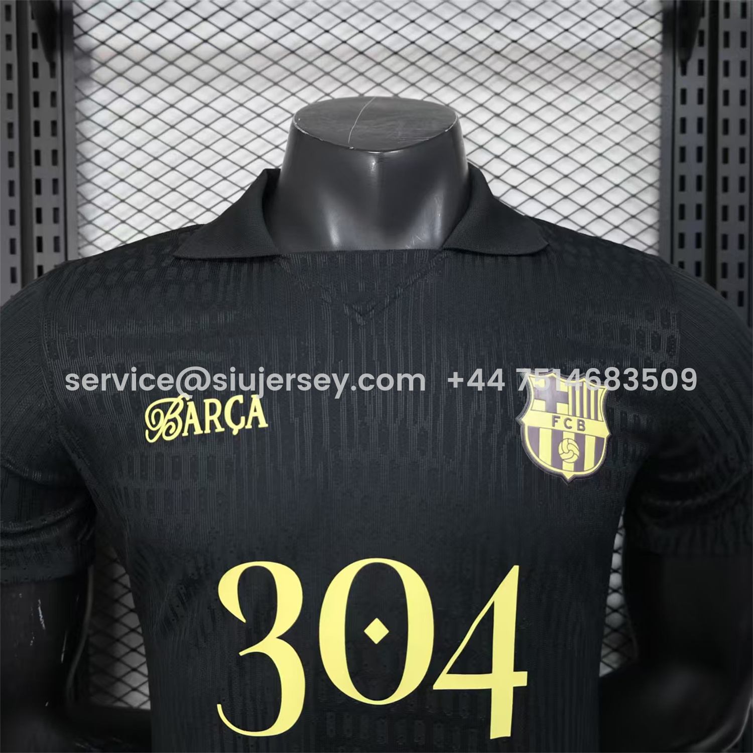 SIUjerseys-Barcelona 25-26 304 Black Special Jersey - Player Version