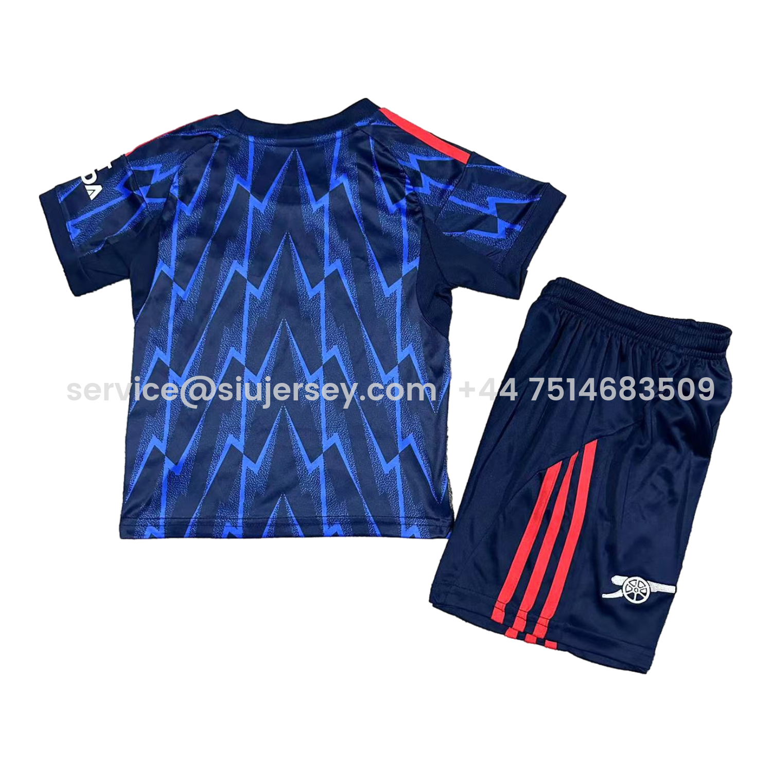 SIUjerseys-Arsenal 25-26 Away Kids Kit