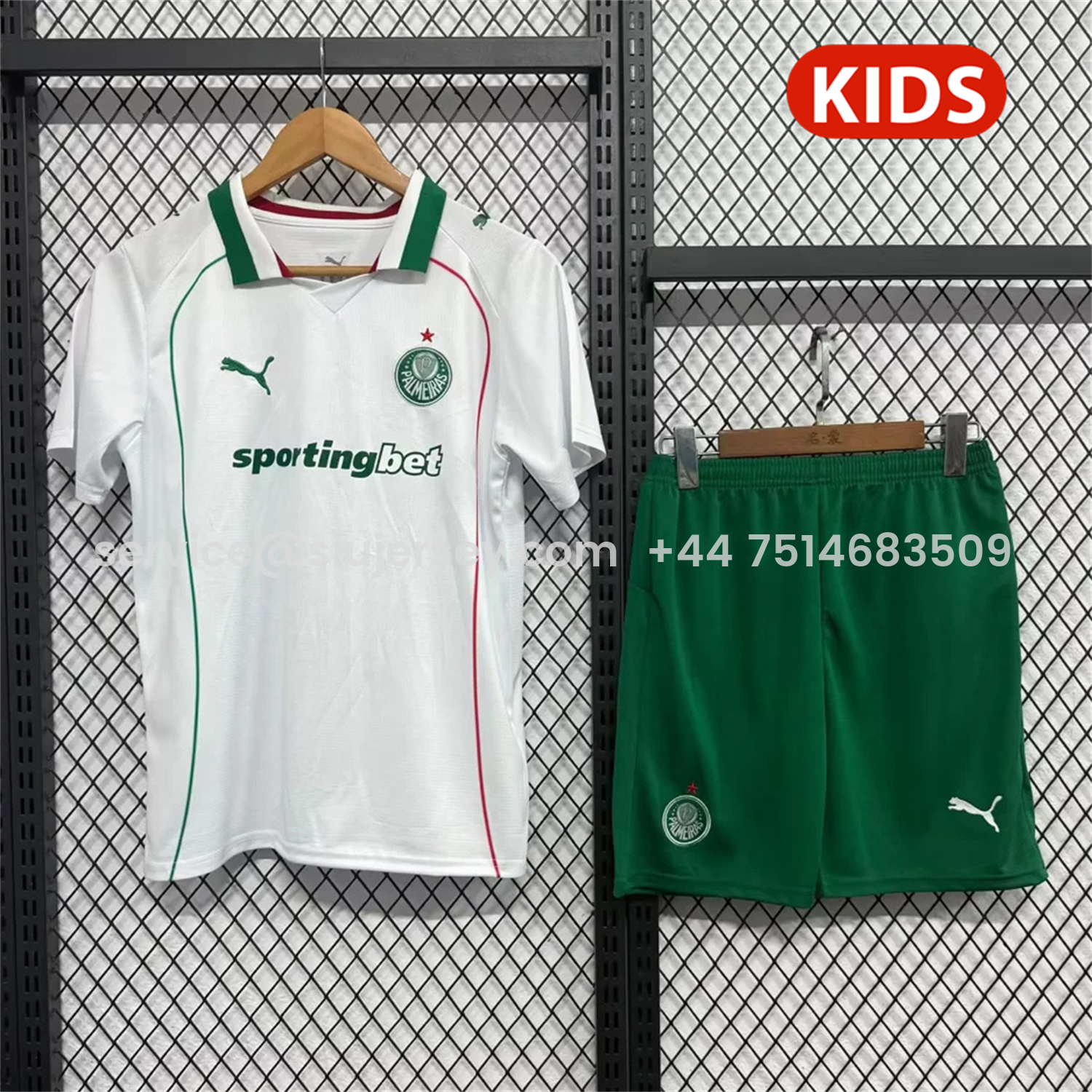 SIUjerseys-Palmeiras 26-27 Away Kids Kit