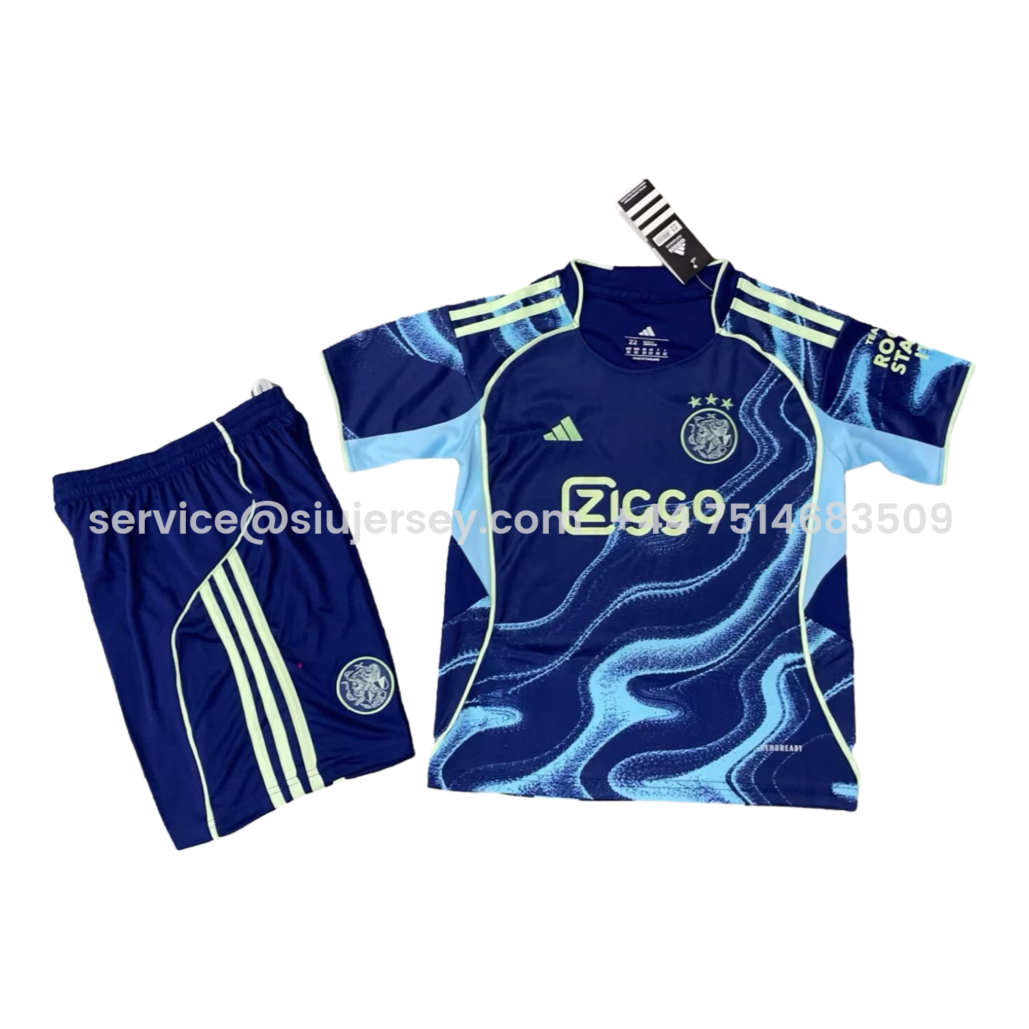 SIUjerseys-Ajax 25-26 Away Kids Kit