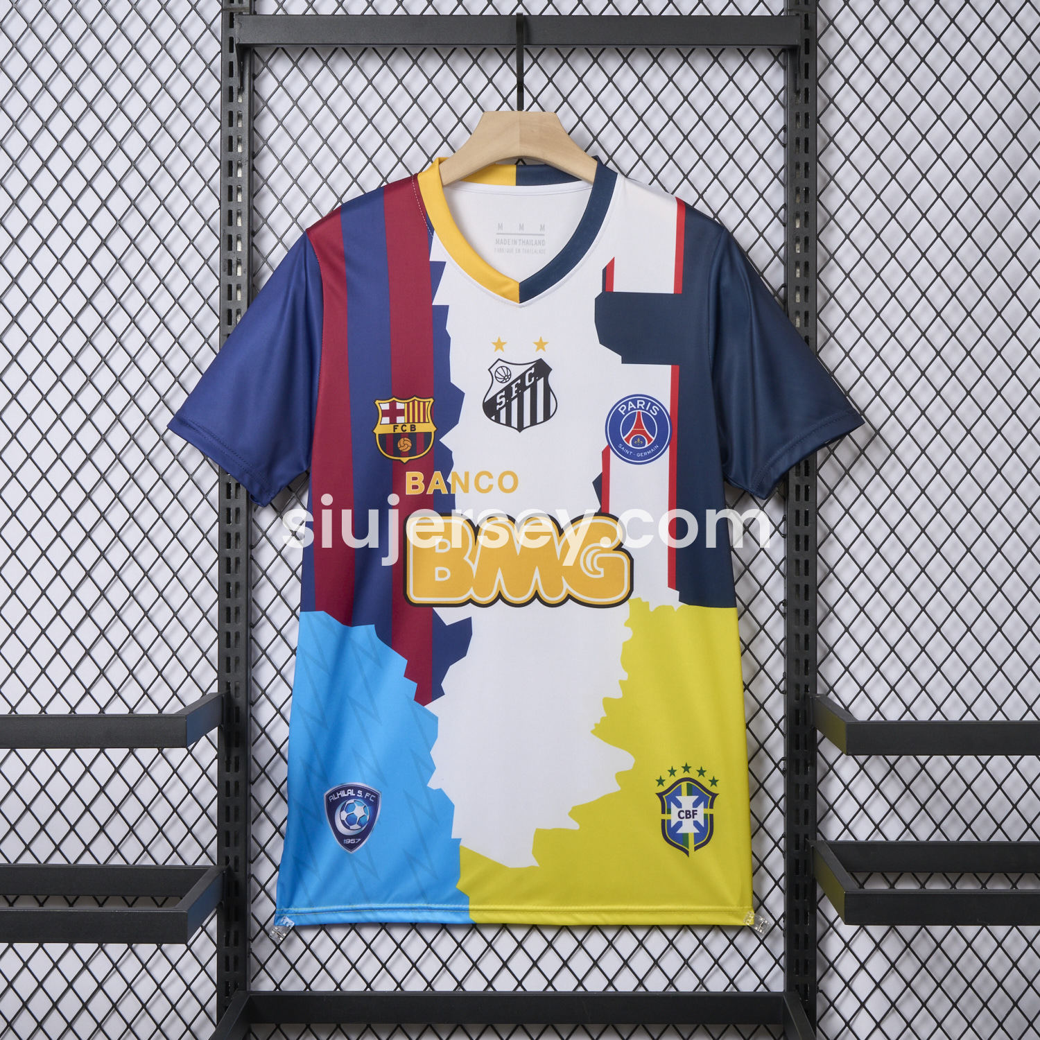 SIUjerseys-Neymar Career Commemorative Jersey - Fans Version - Barcelona Brazil Paris Saint-Germain PSG Santos Al Hilal SFC