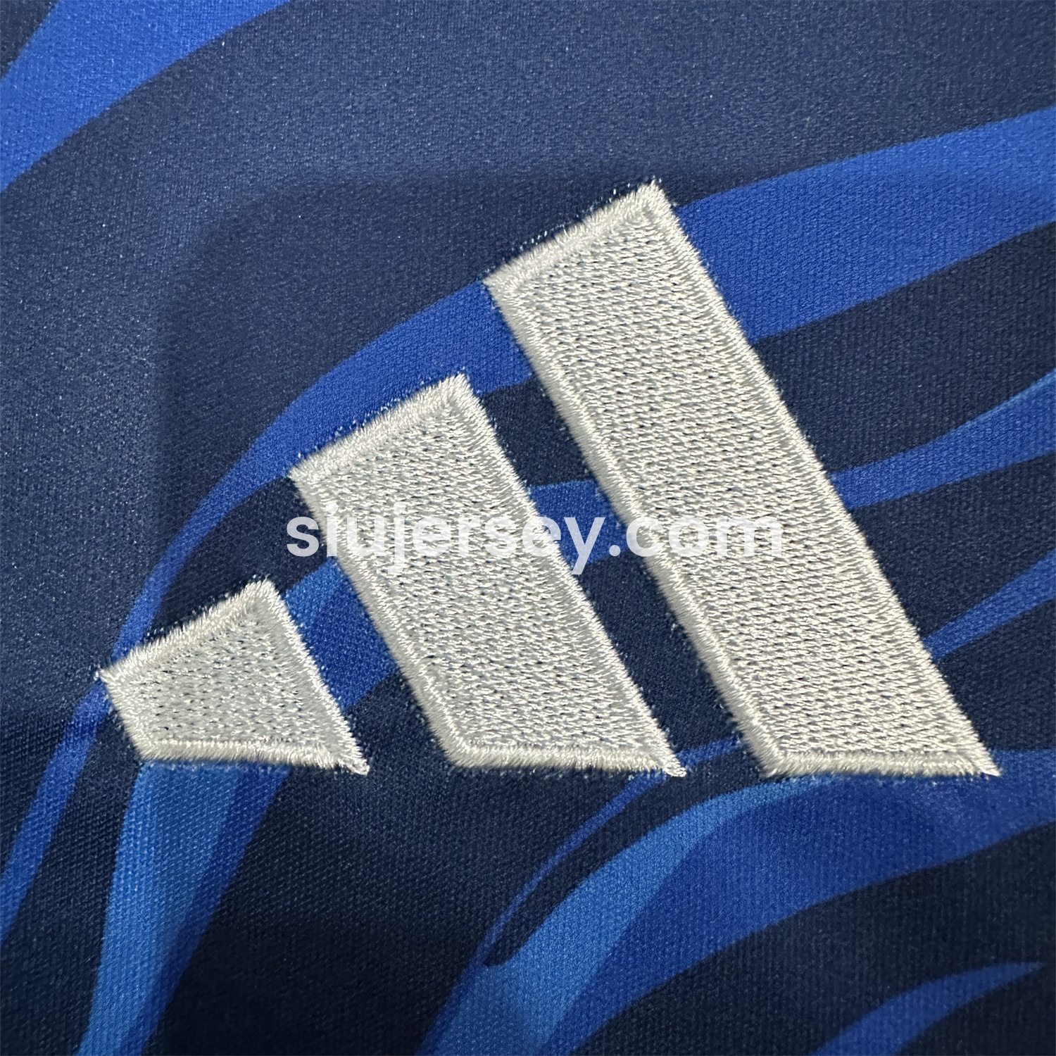 SIUjerseys-Real Madrid 24-25 Blue Black Ripple Special Edition Jersey - Fans Version