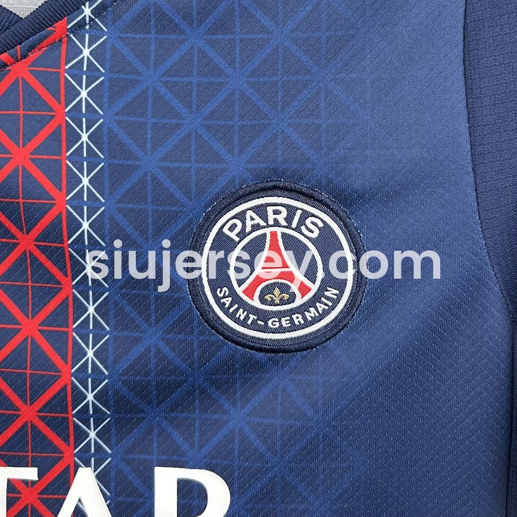 SIUjerseys-Paris Saint-Germain PSG 25-26 Home Kids Kit