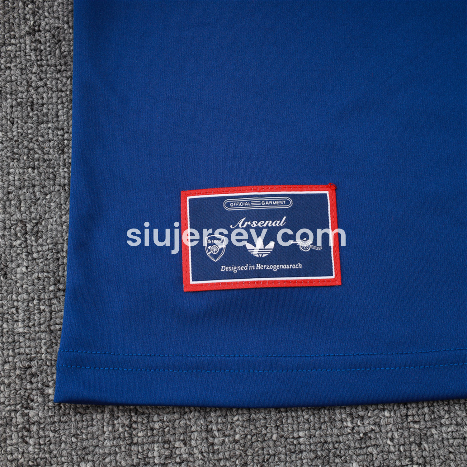 SIUjerseys-Arsenal 25-26 Throwback Trefoil Vest Training Set - Royal Blue Vest and Shorts