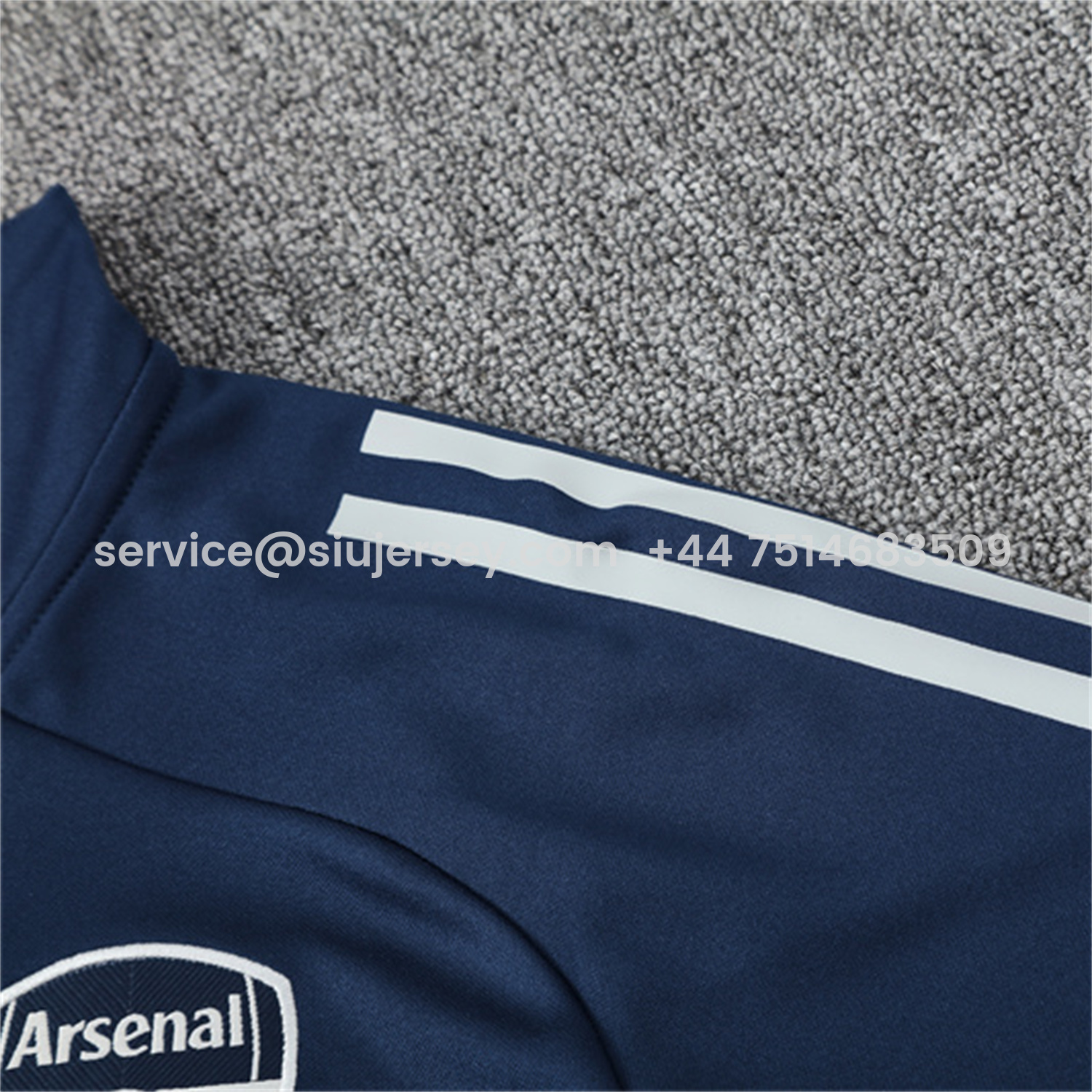 SIUjerseys-Arsenal 25-26 Kids Long Sleeve Training Set - Royal Blue Top & Royal Blue Pants