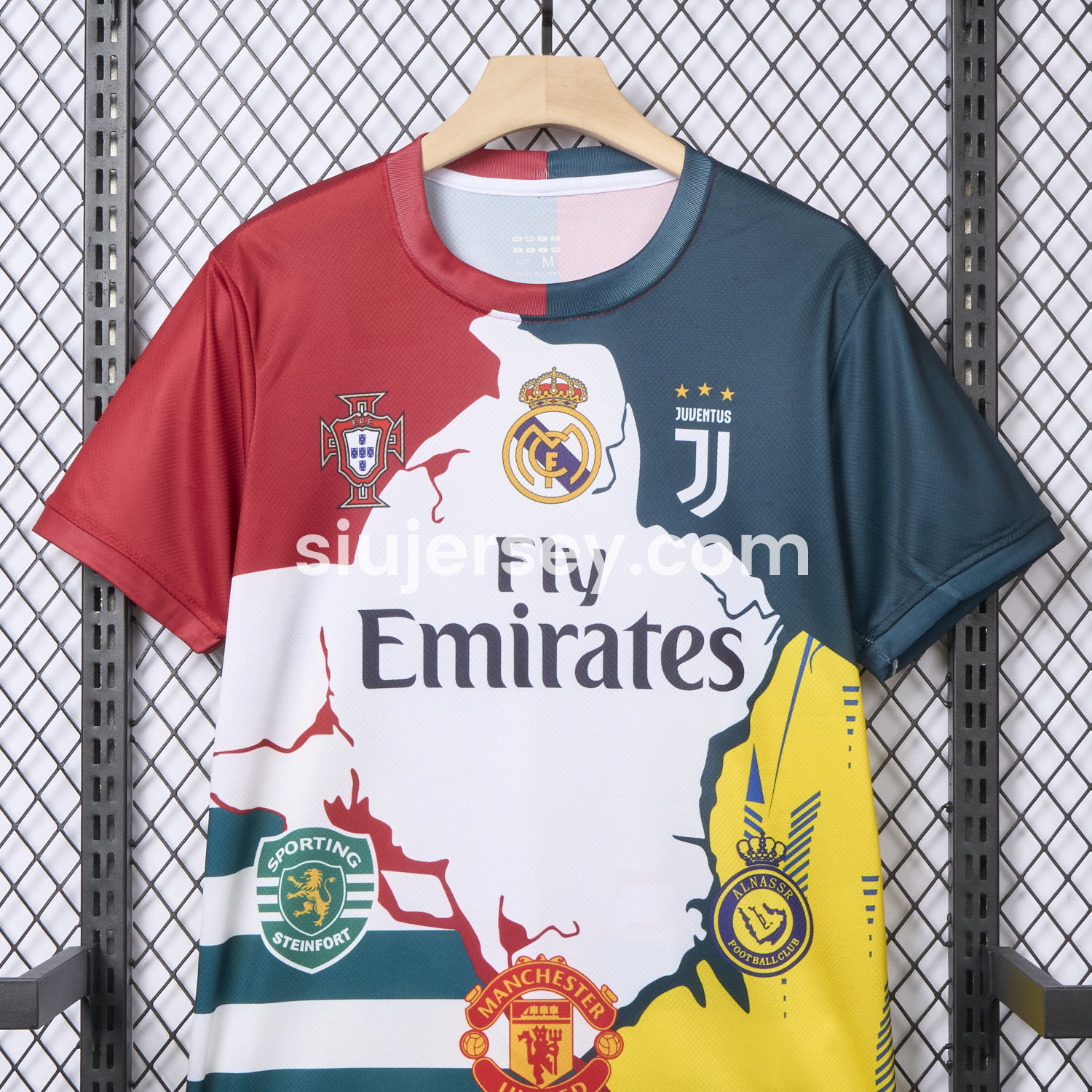 SIUjerseys-Cristiano Ronaldo Career Commemorative Jersey Real Madrid Juventus Portugal Manchester United Al Nassr Sporting CP - Fans Version