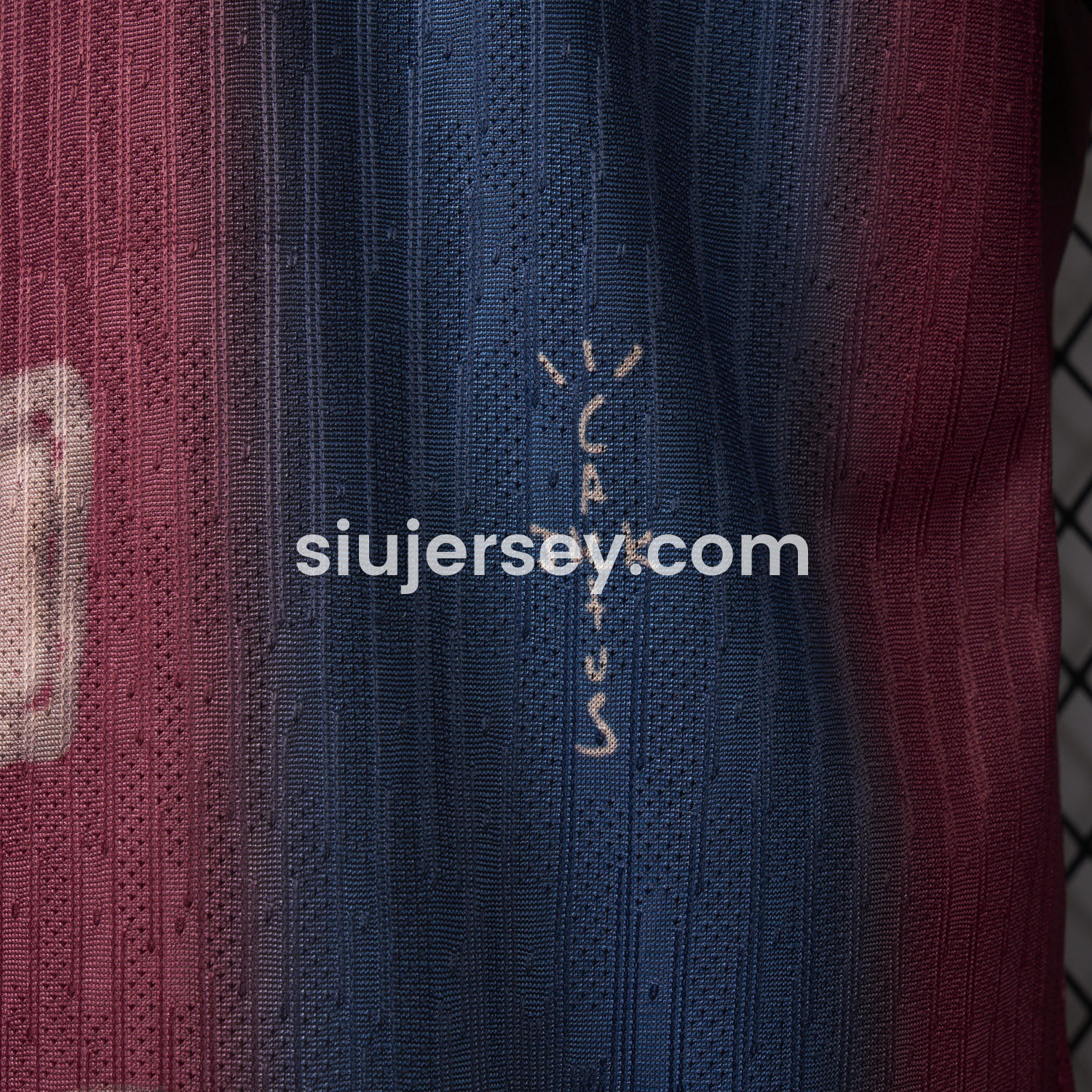 SIUjerseys-Barcelona x Travis Scott 2000-01 Home Retro Style Skeleton Jersey - Player Version