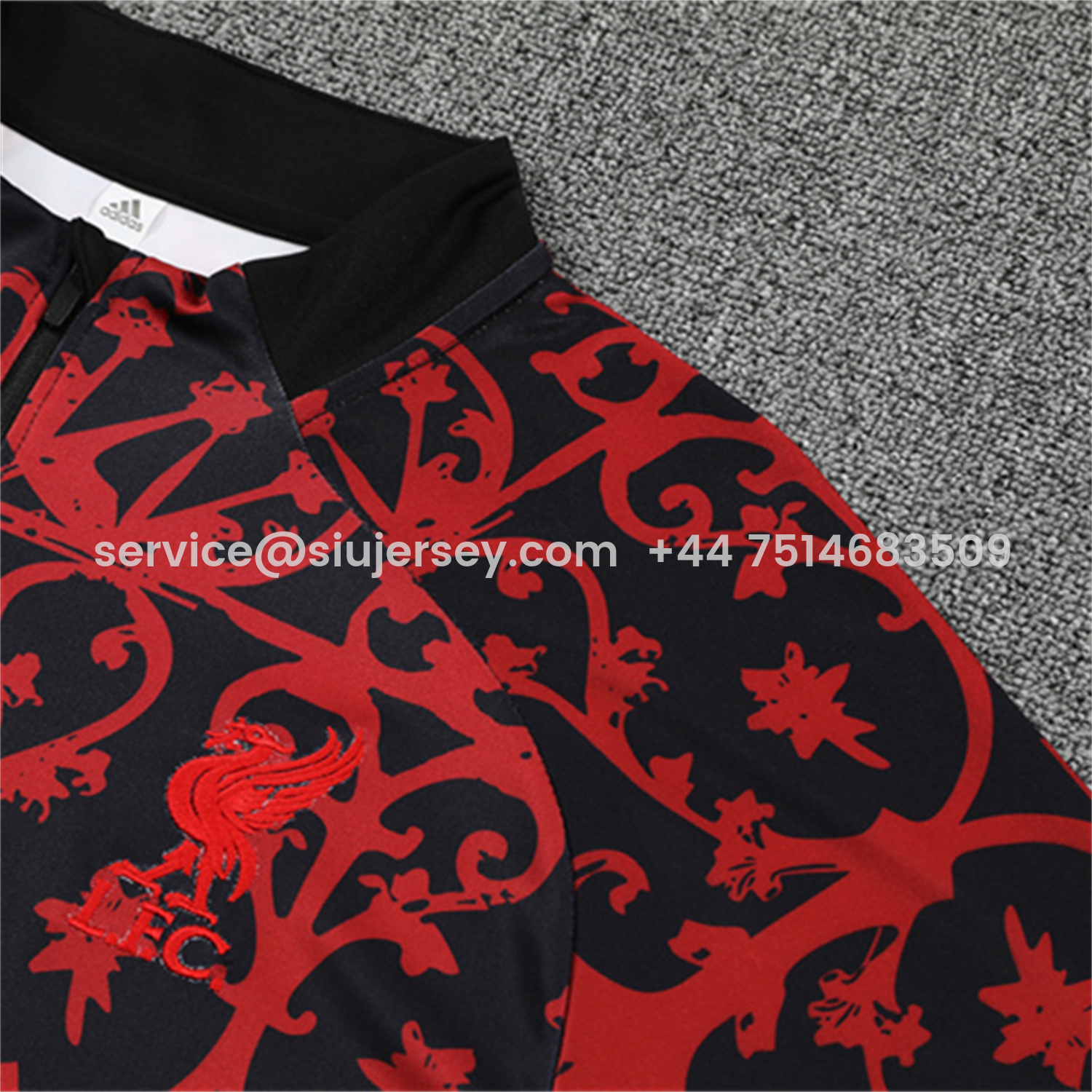 SIUjerseys-Liver.pool 25-26 Long Sleeve Training Set - Red Camouflage Top & Blsck Pants