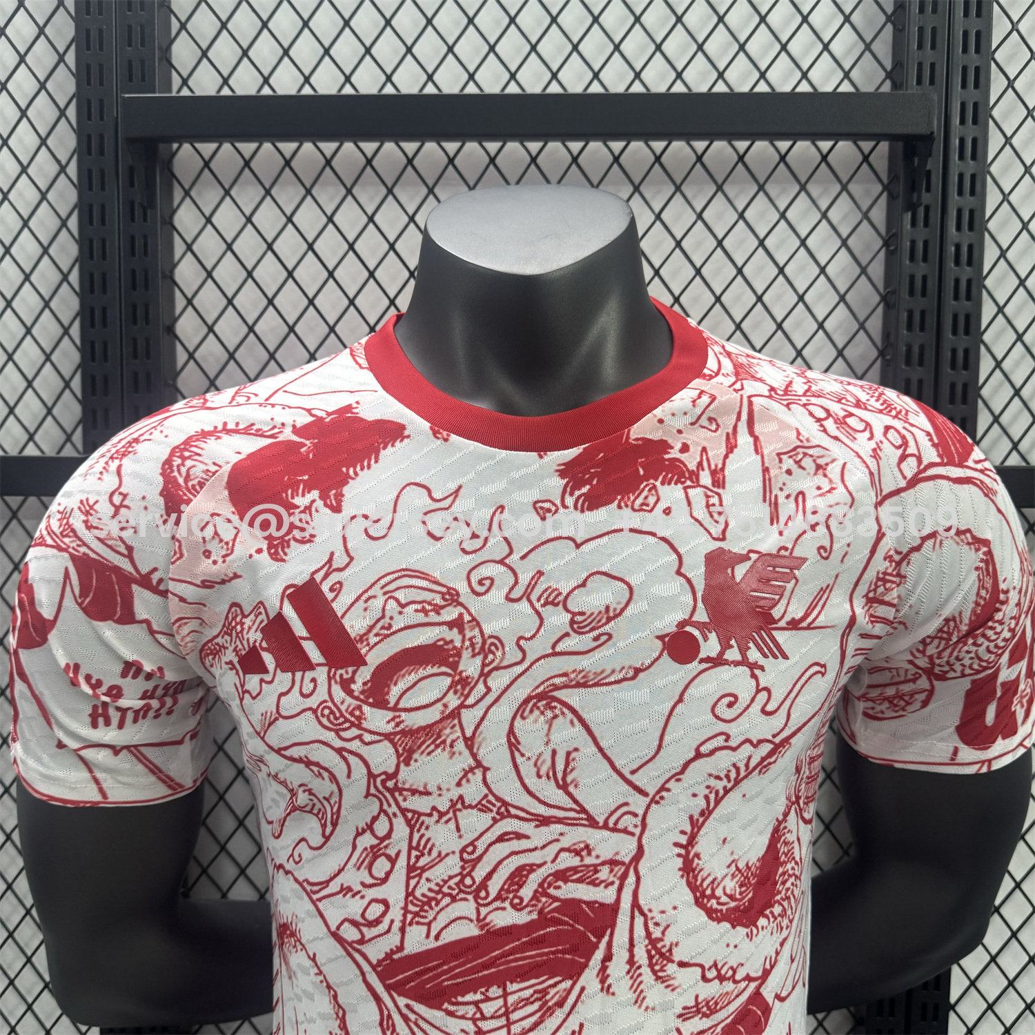 SIUjerseys-Japan 25-26 Red Line Gear 5 Nika White Special Edition Jersey - Player Version