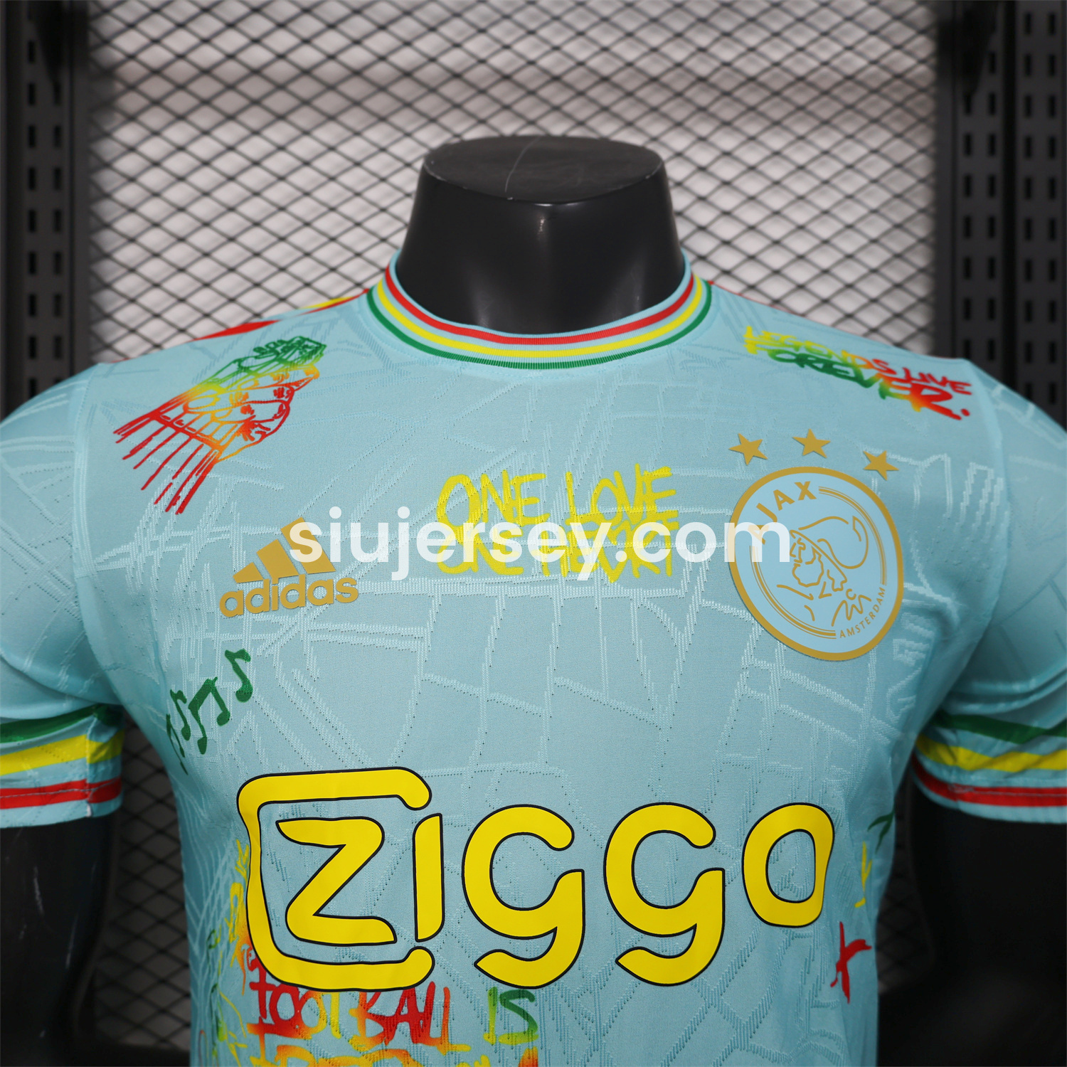 SIUjerseys-Ajax x B-O-B Marly 25-26 Light Blue Special Edition Jersey - Player Version