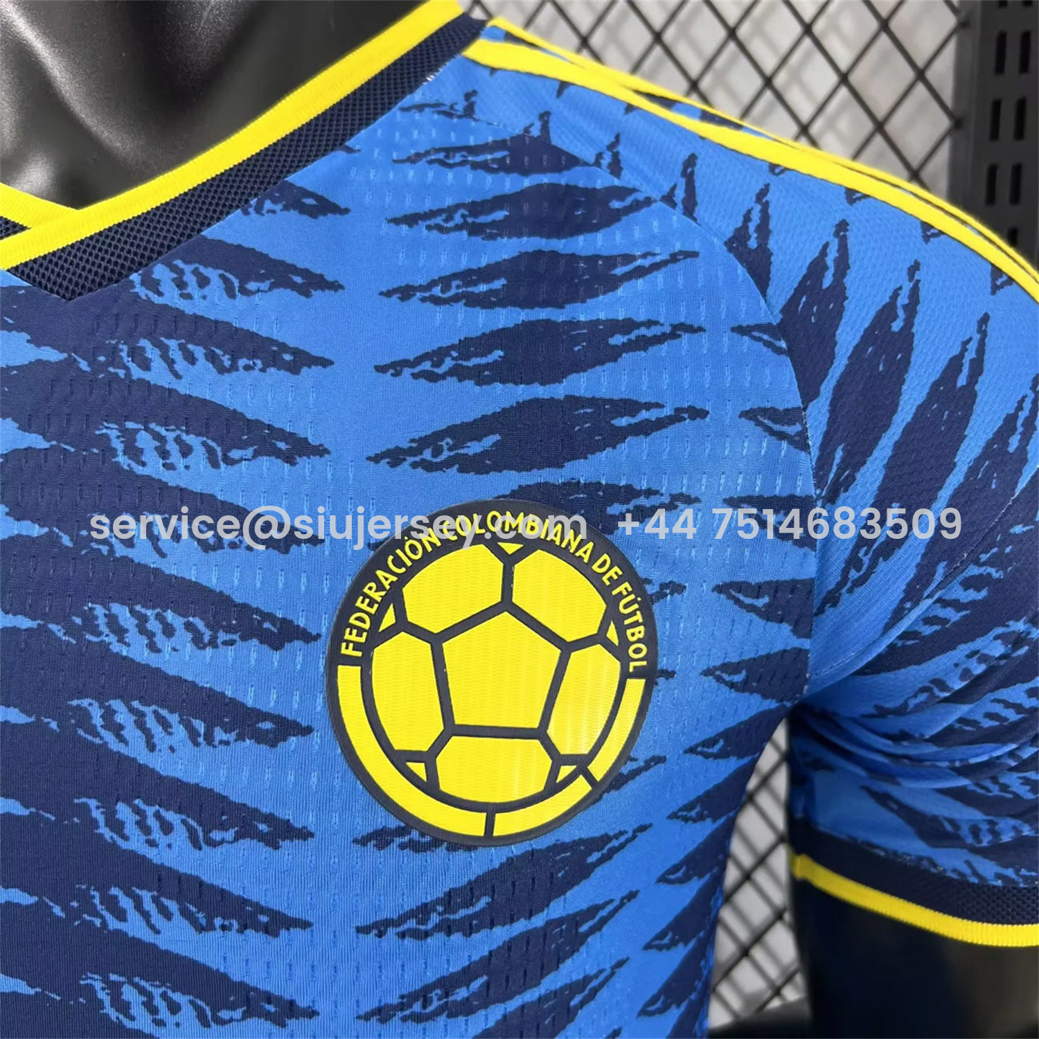 SIUjerseys-Colombia 2026 Away Blue Jersey - Player Version