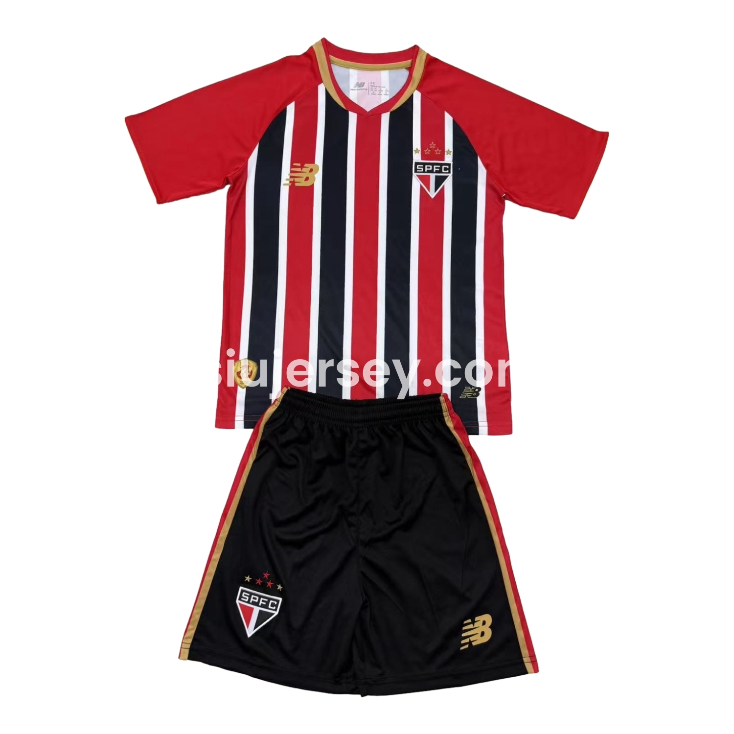 SIUjerseys-Sao Paulo 25-26 Away Unsponsored Men's Adult Jersey Set - Fans Version