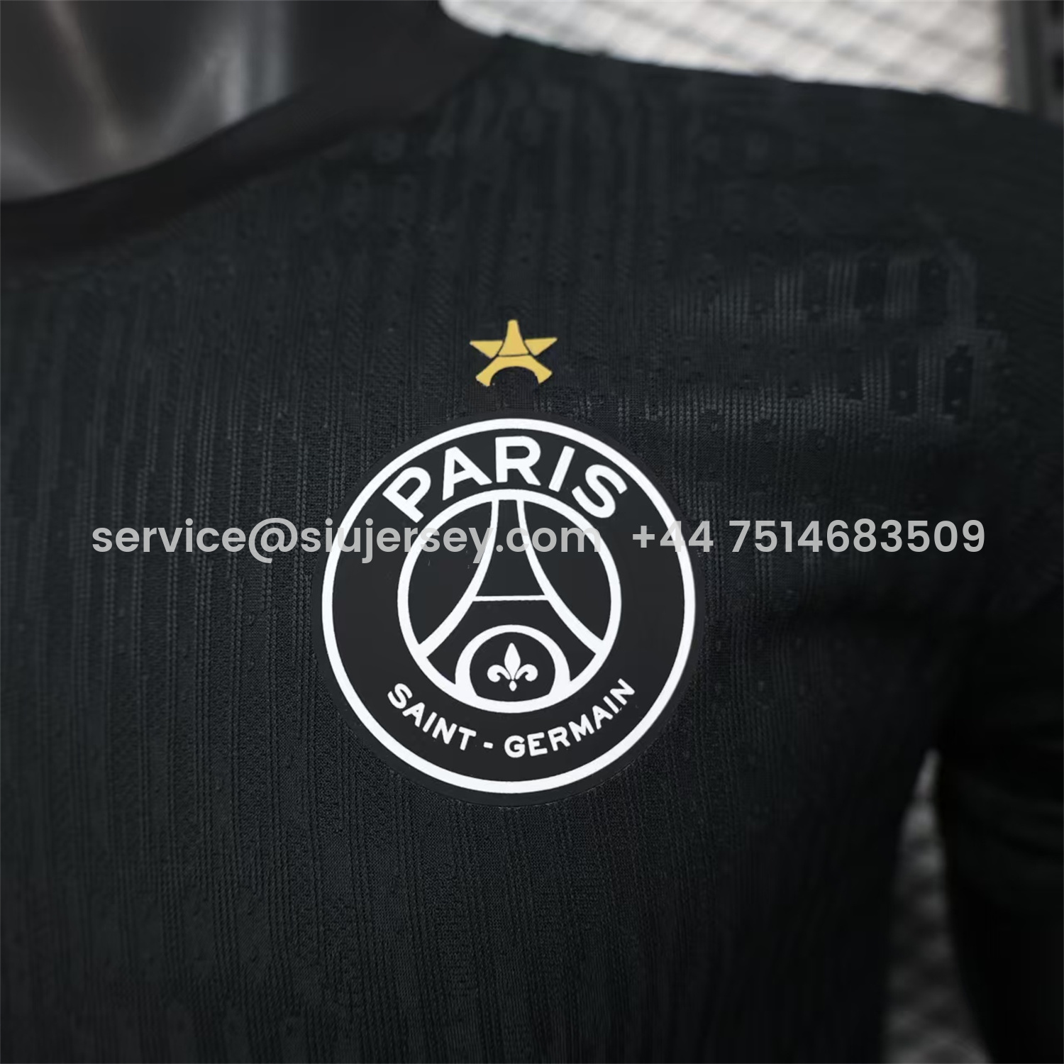 SIUjerseys-Paris Saint-Germain PSG 25-26 Black XO Special Jersey - Player Version