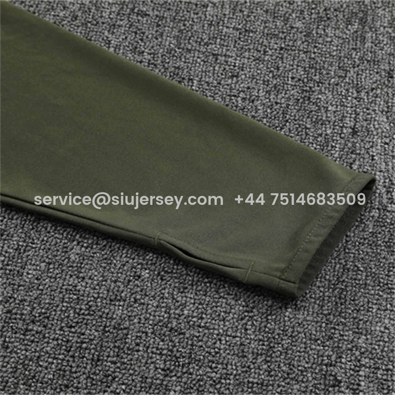 SIUjerseys-Real Madrid 25-26 Long Sleeve Training Set - Light Green Top & Army Green Pants