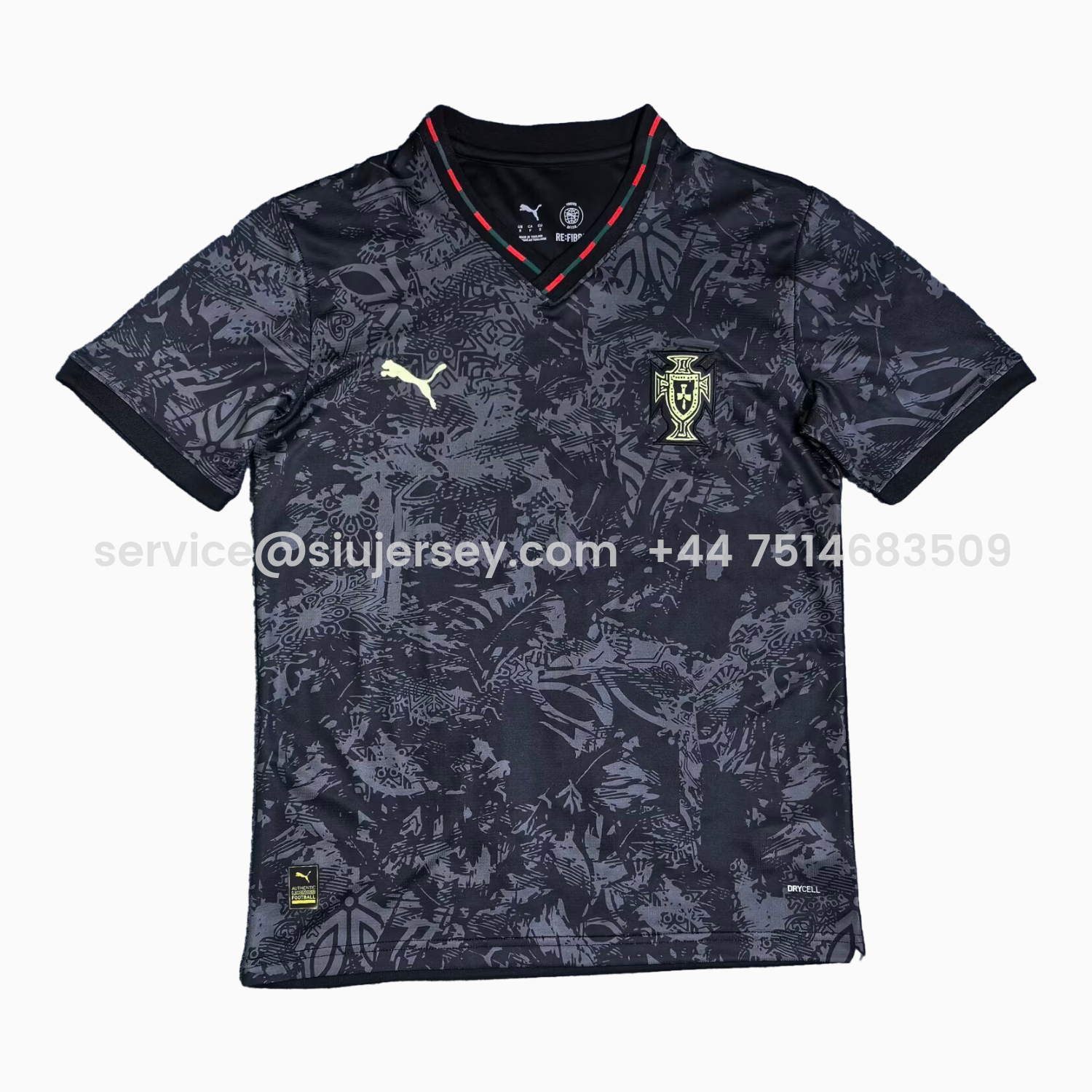 SIUjerseys-Portugal 2026 Grey And Black Special Jersey - Fans Version