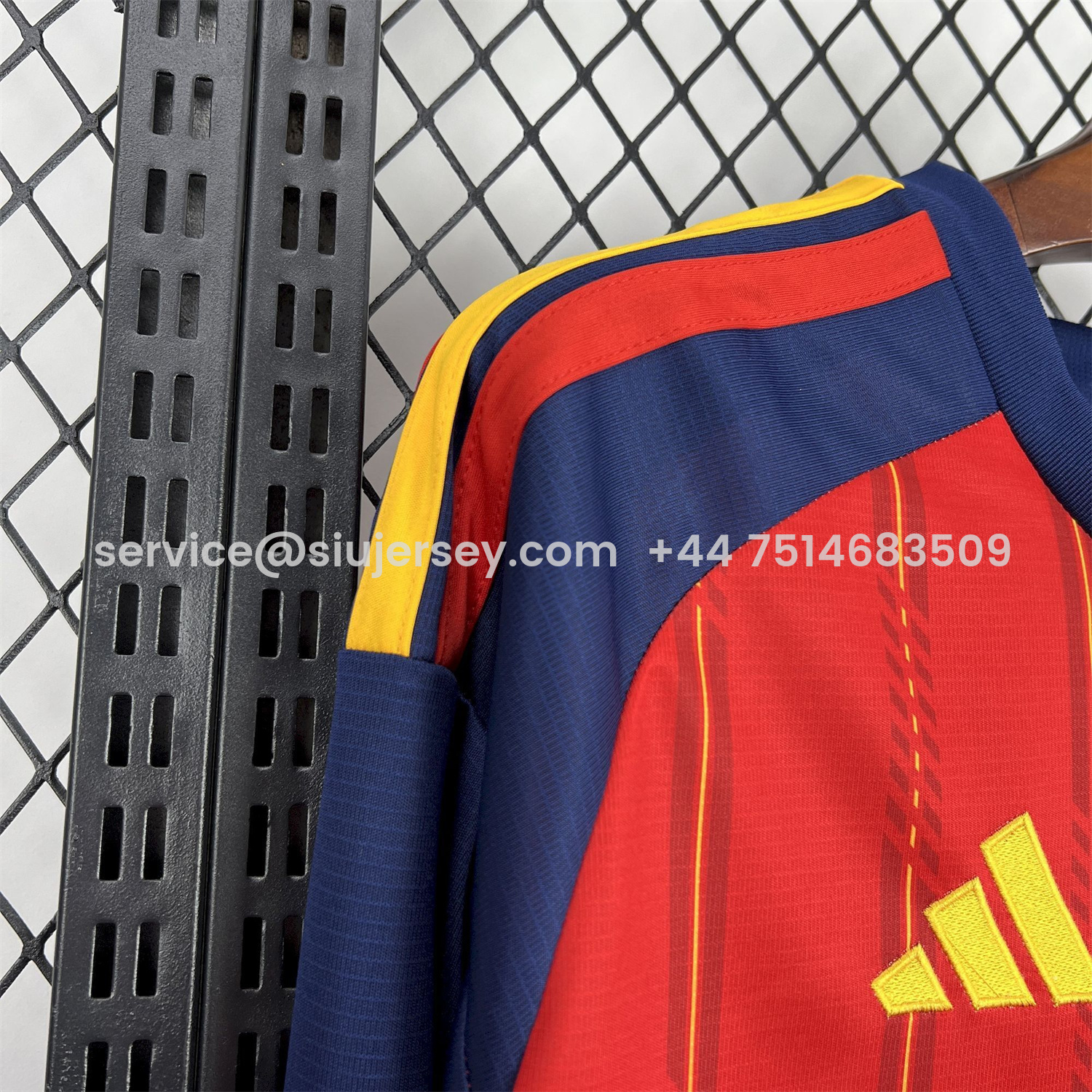 SIUjerseys-Spain 2026 Home Red Long Sleeves Jersey - Fans Version