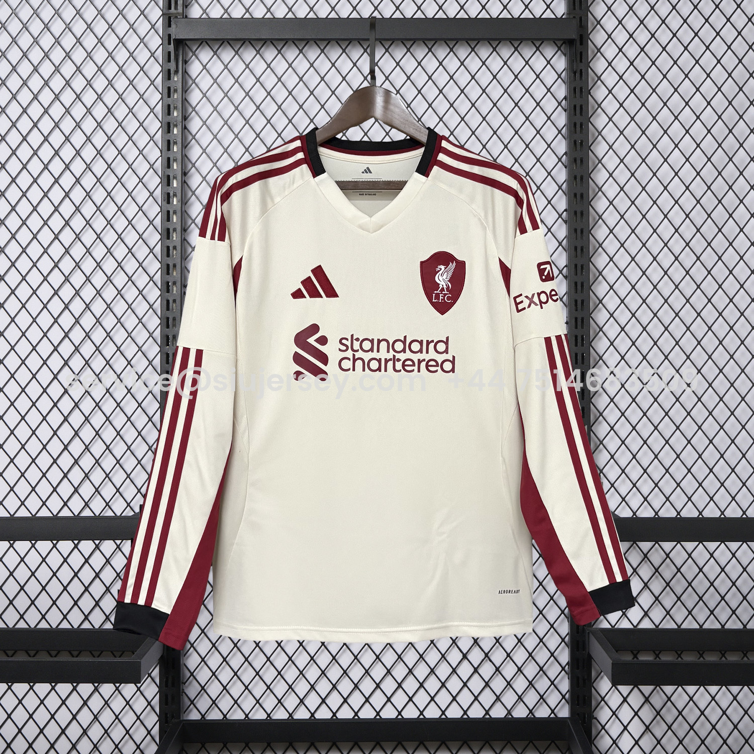 SIUjerseys-Liver.pool 25-26 Away Long Sleeves Jersey - Fans Version