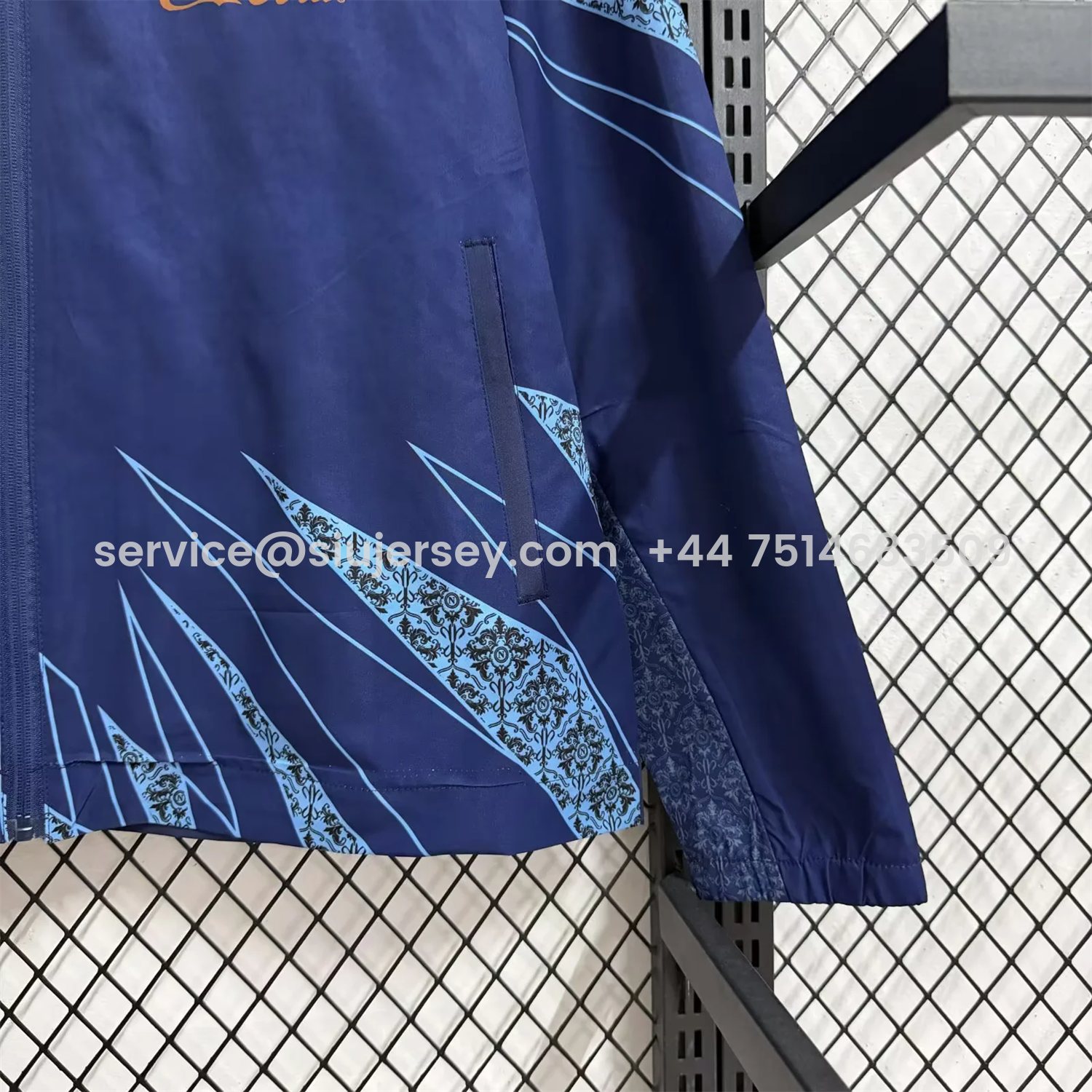 SIUjerseys-Napoli 25-26 Cocacola Windbreaker Jacket - Dark Blue