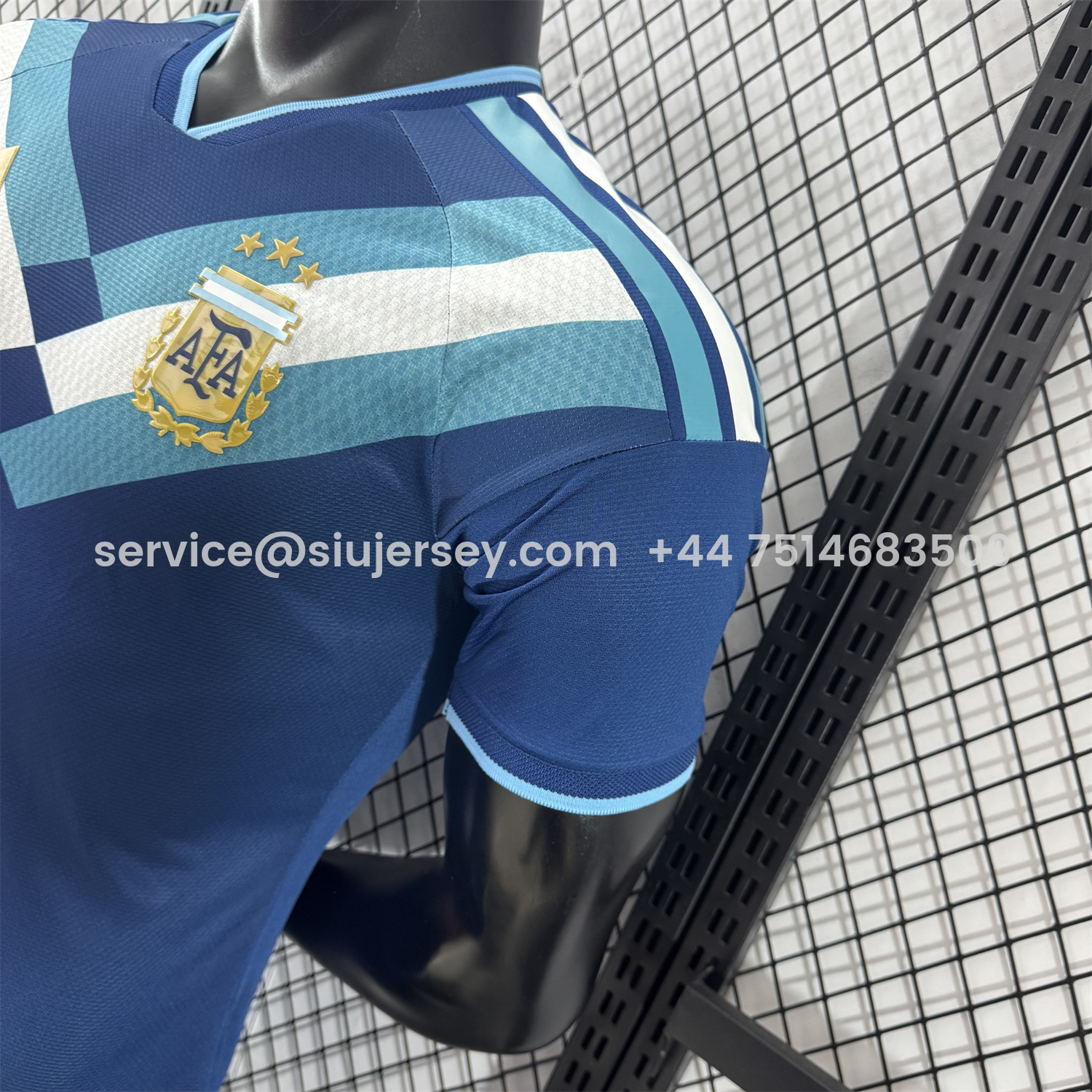 SIUjerseys-Argentina 2026 Blue Shoulder Stripes Special Jersey - Player Version