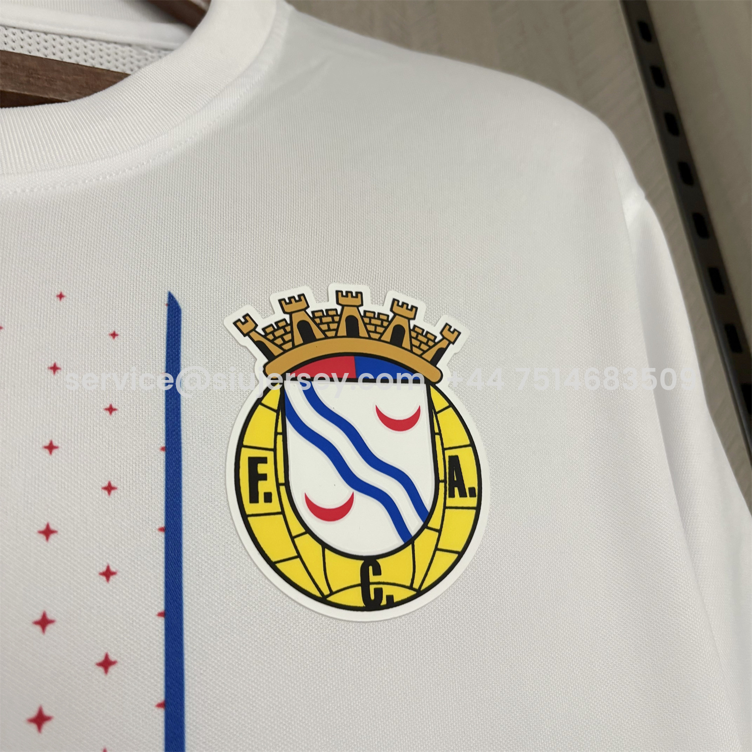 SIUjerseys-Alverca 25-26 Away White Jersey - Fans Version