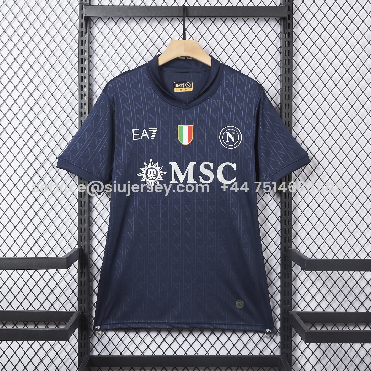 SIUjerseys-Napoli 25-26 European Third Deep Blue Jersey - Fans Version
