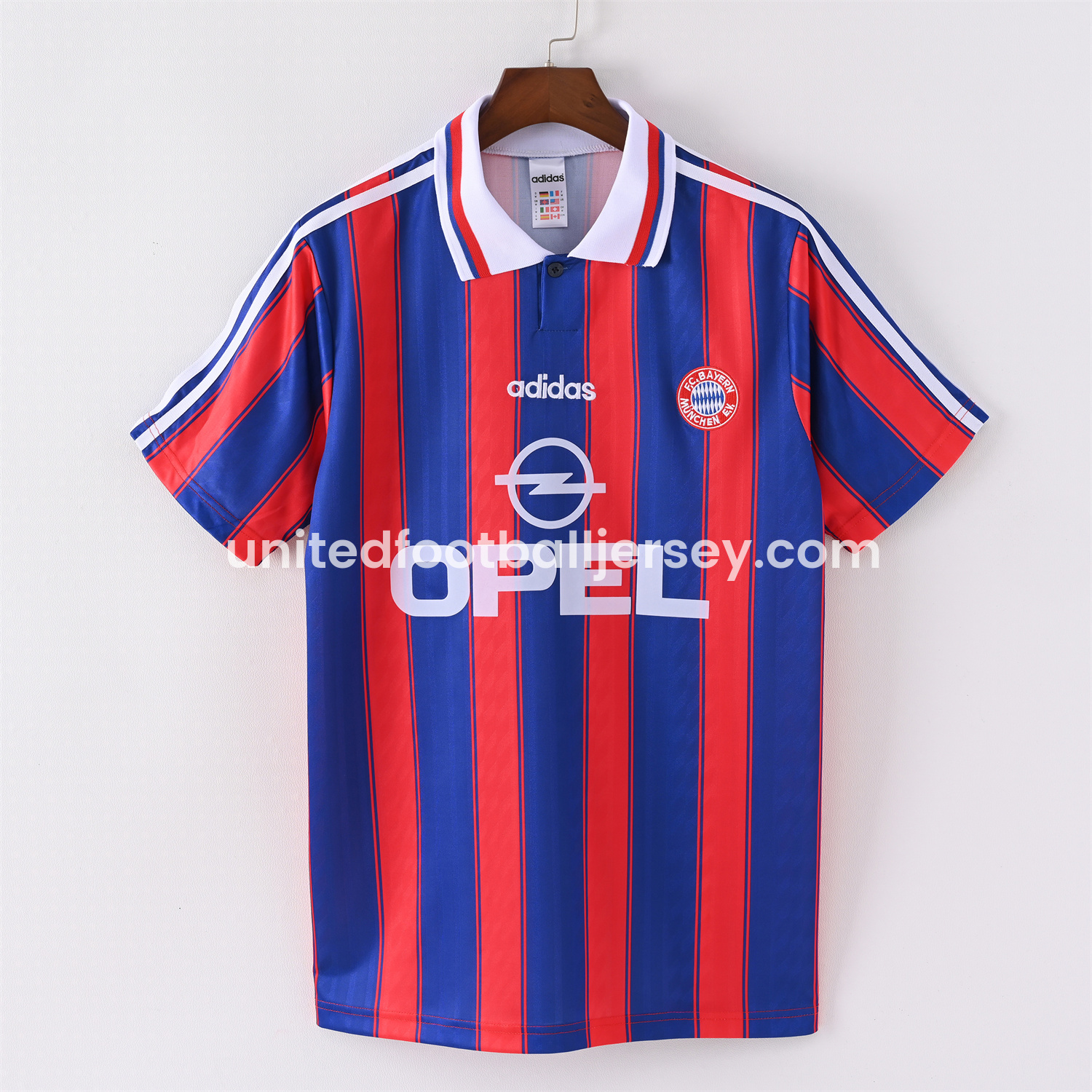 unitedfutballjersey-Retro Bayern Munich 95-97 Home Stadium Jersey
