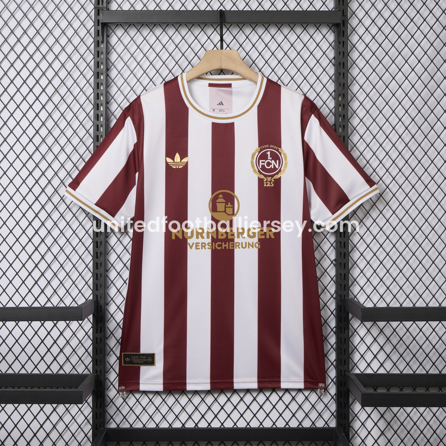 unitedfutballjersey-Nürnberg 24-25 125-Year Anniversary Jersey With Sponsors - Fans Version