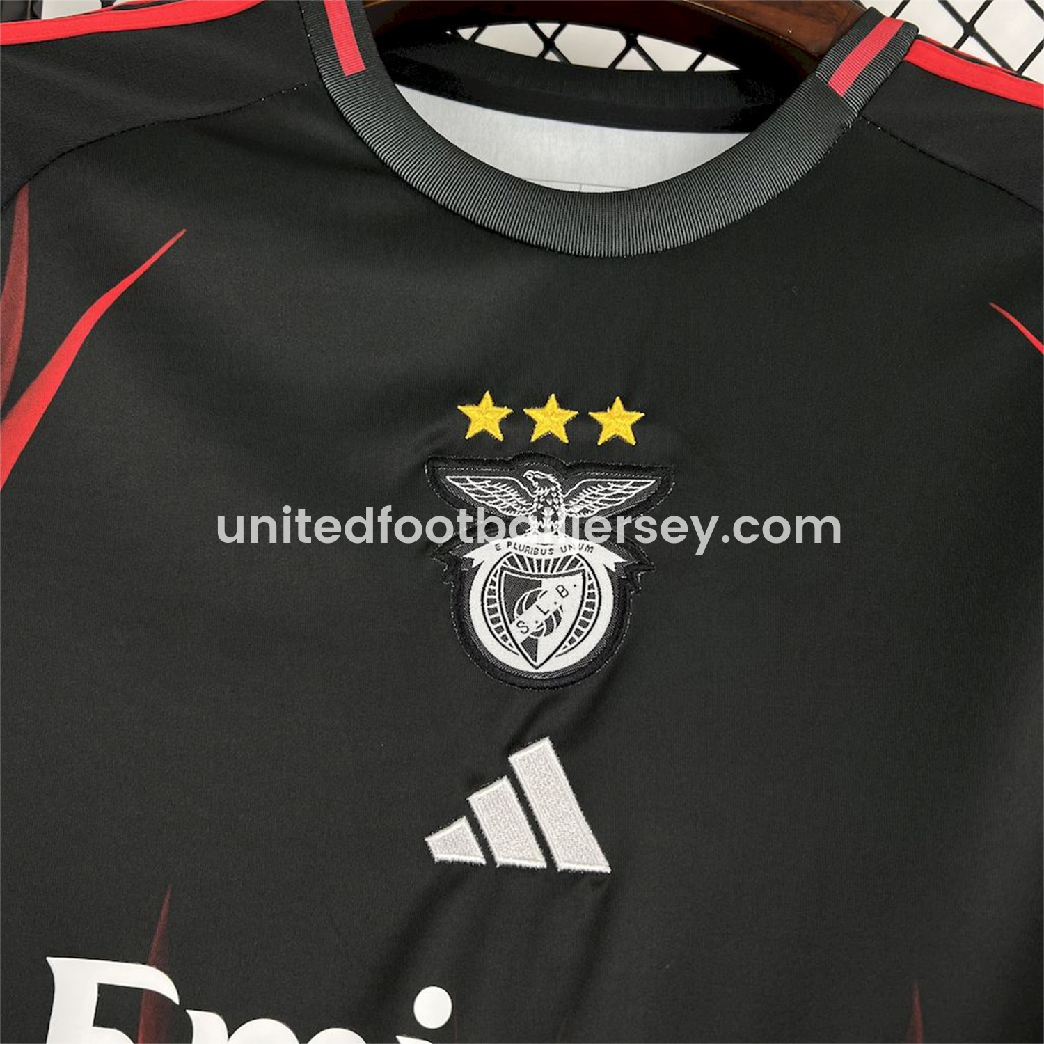 unitedfutballjersey-Benfica 24-25 Black and Red Fire Special Edition Jersey - Fans Version