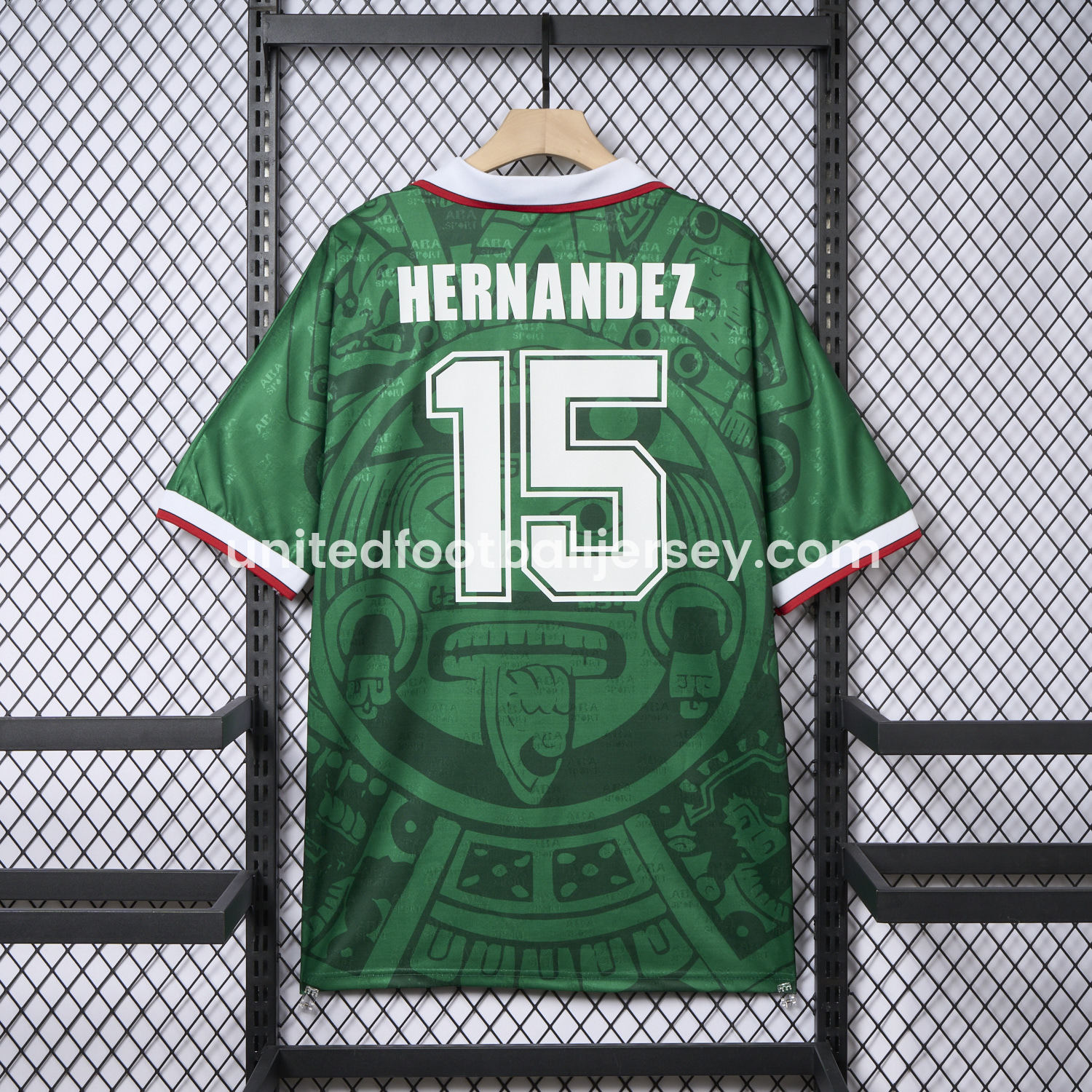 unitedfutballjersey-Retro Mexico 1998 Home Jersey