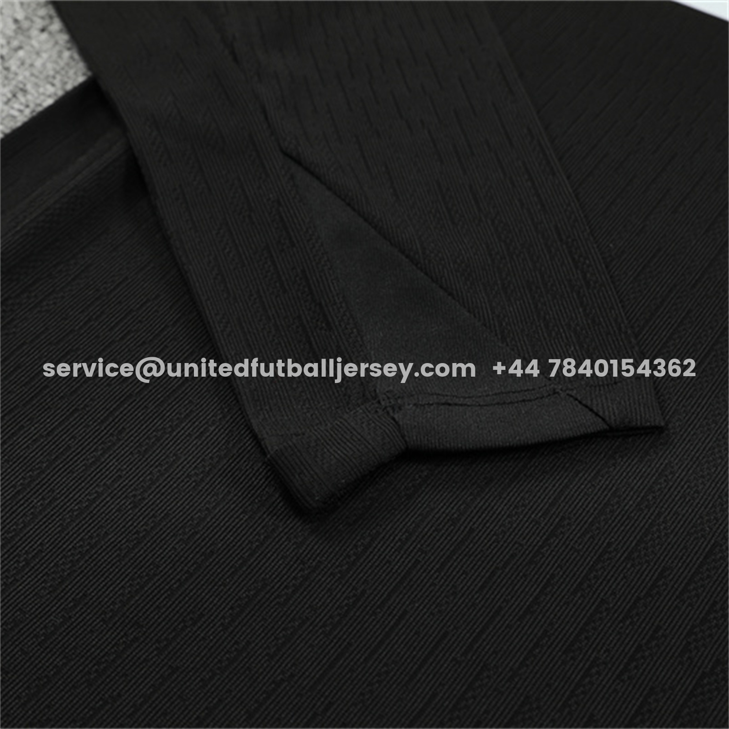 unitedfutballjersey-C.H.E.L.S.E.A 25-26 Kids Long Sleeve Training Set - Player Version - Black Top and Black Pants