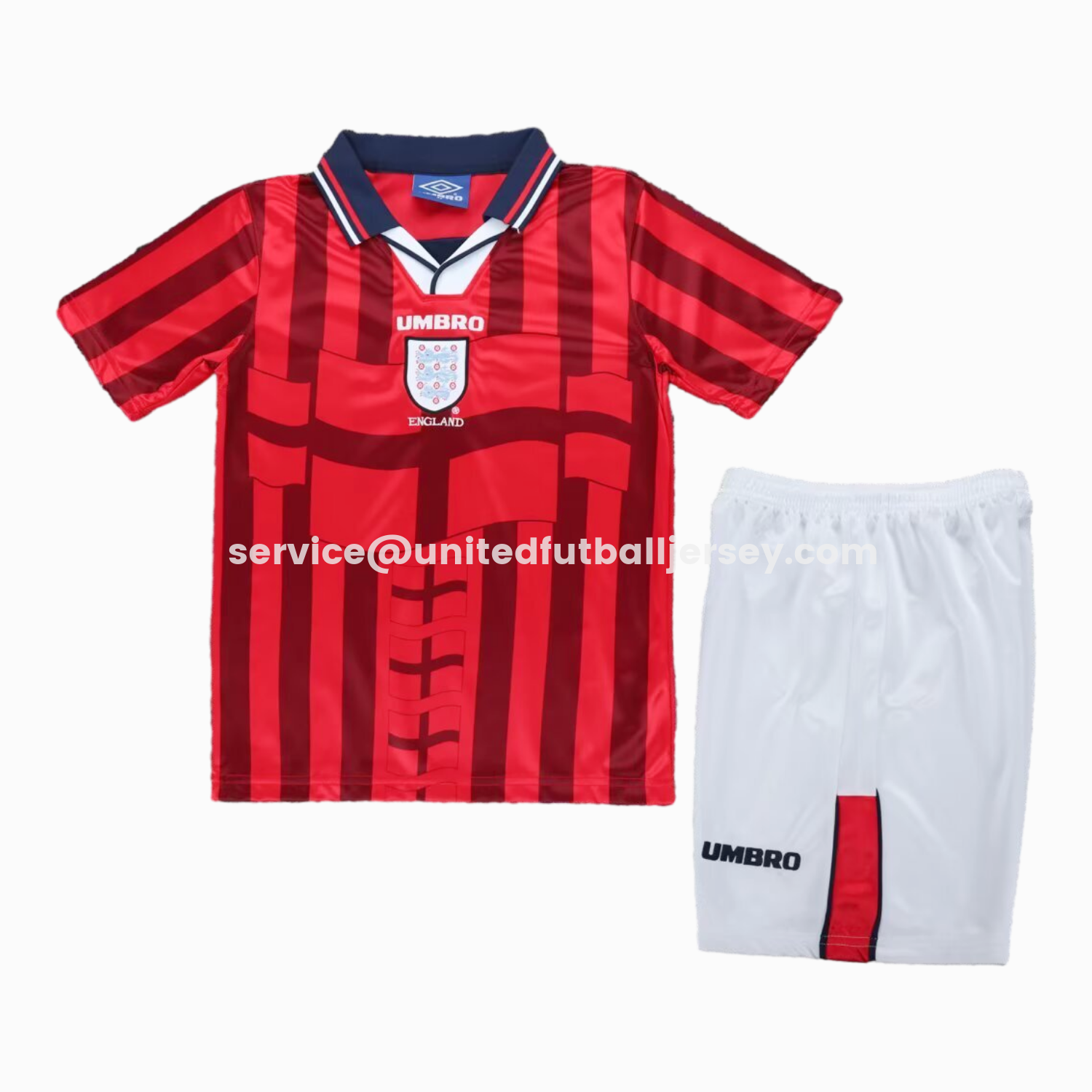 unitedfutballjersey-Retro England 1998 Away Kids Kit