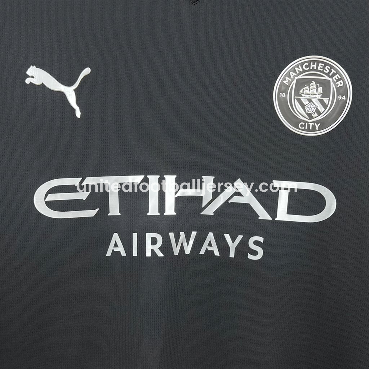 unitedfutballjersey-Manchester City 25-26 Away Black Jersey - Fans Version