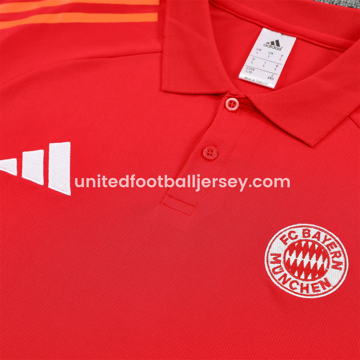 unitedfutballjersey-Bayern Munich 25-26 POLO Short-Sleeve Training Set - Red Top and Black Pants