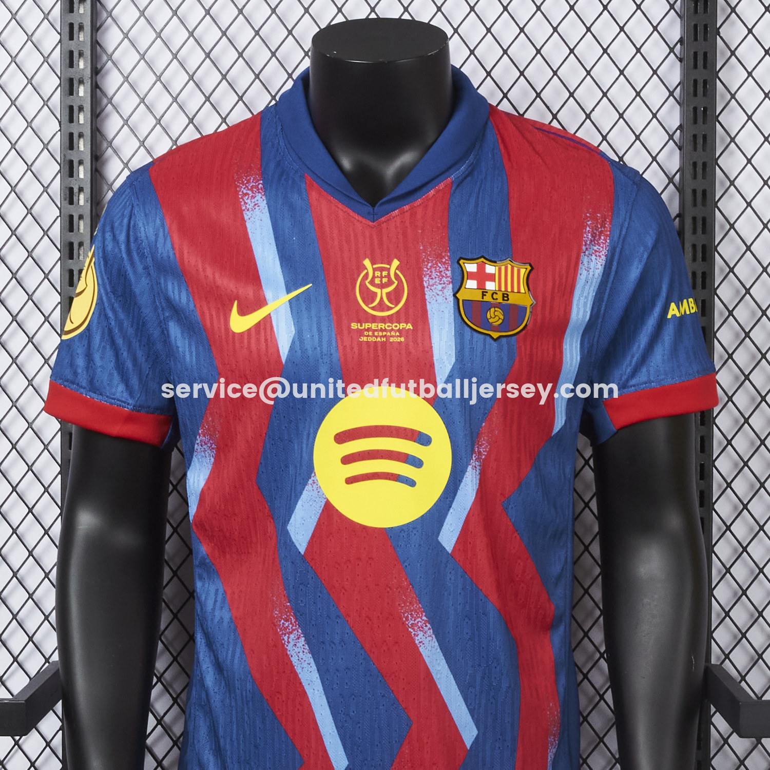 unitedfutballjersey-Barcelona 25-26 Supercopa De España Fourth Jersey - Player Version