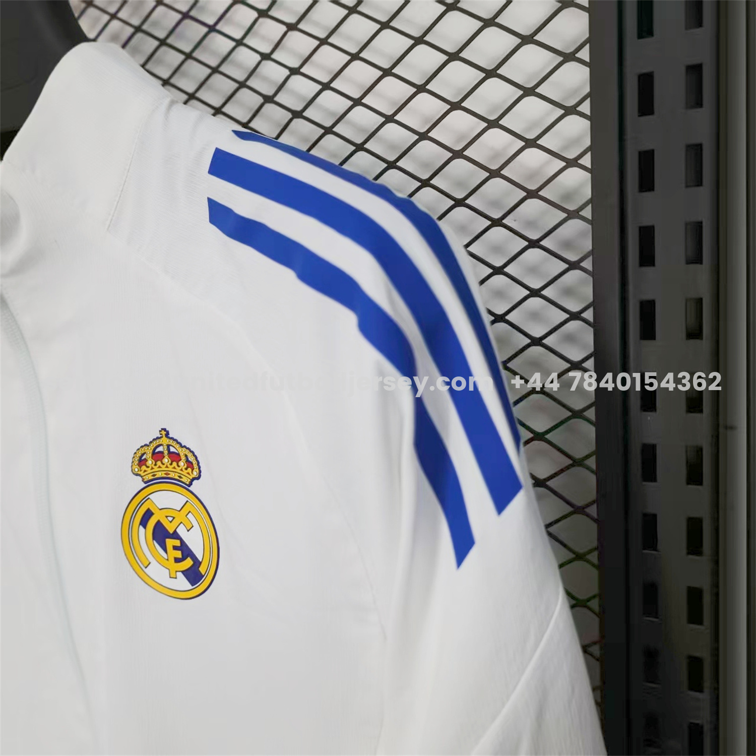 unitedfutballjersey-Real Madrid 25-26 White Windbreaker Jacket