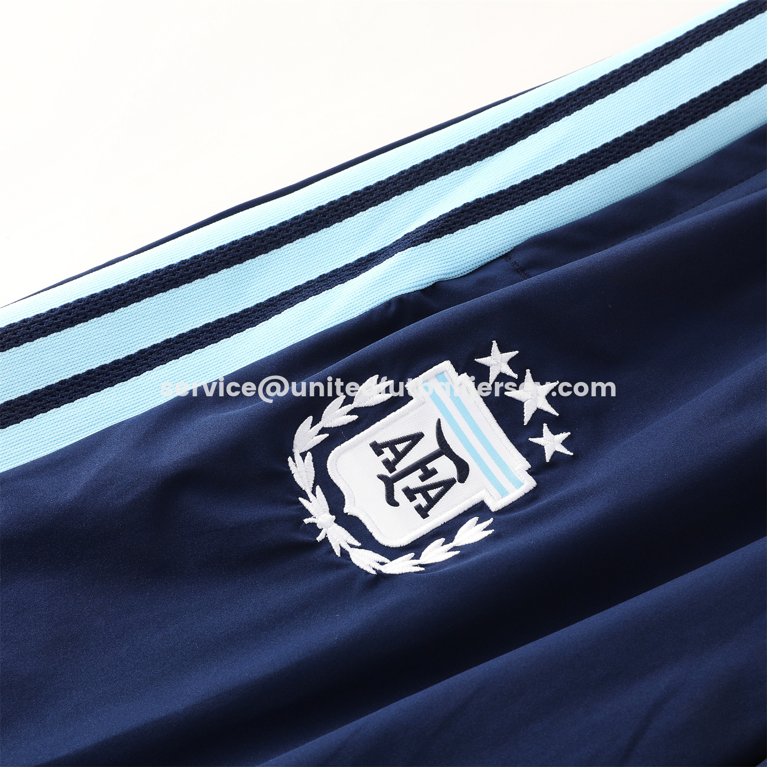 unitedfutballjersey-Argentina 2026 Hooded Windbreaker Training Set - Dark Blue Top & Pants