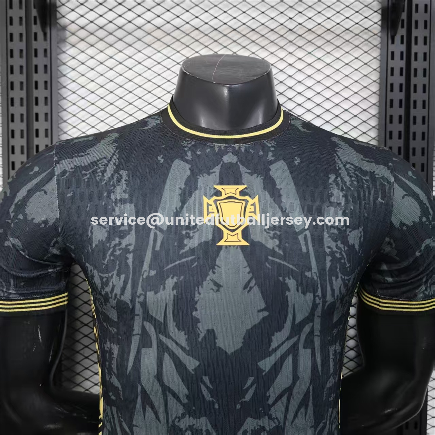 unitedfutballjersey-Portugal 2026 COMMA Black CR7 Special Jersey - Player Version