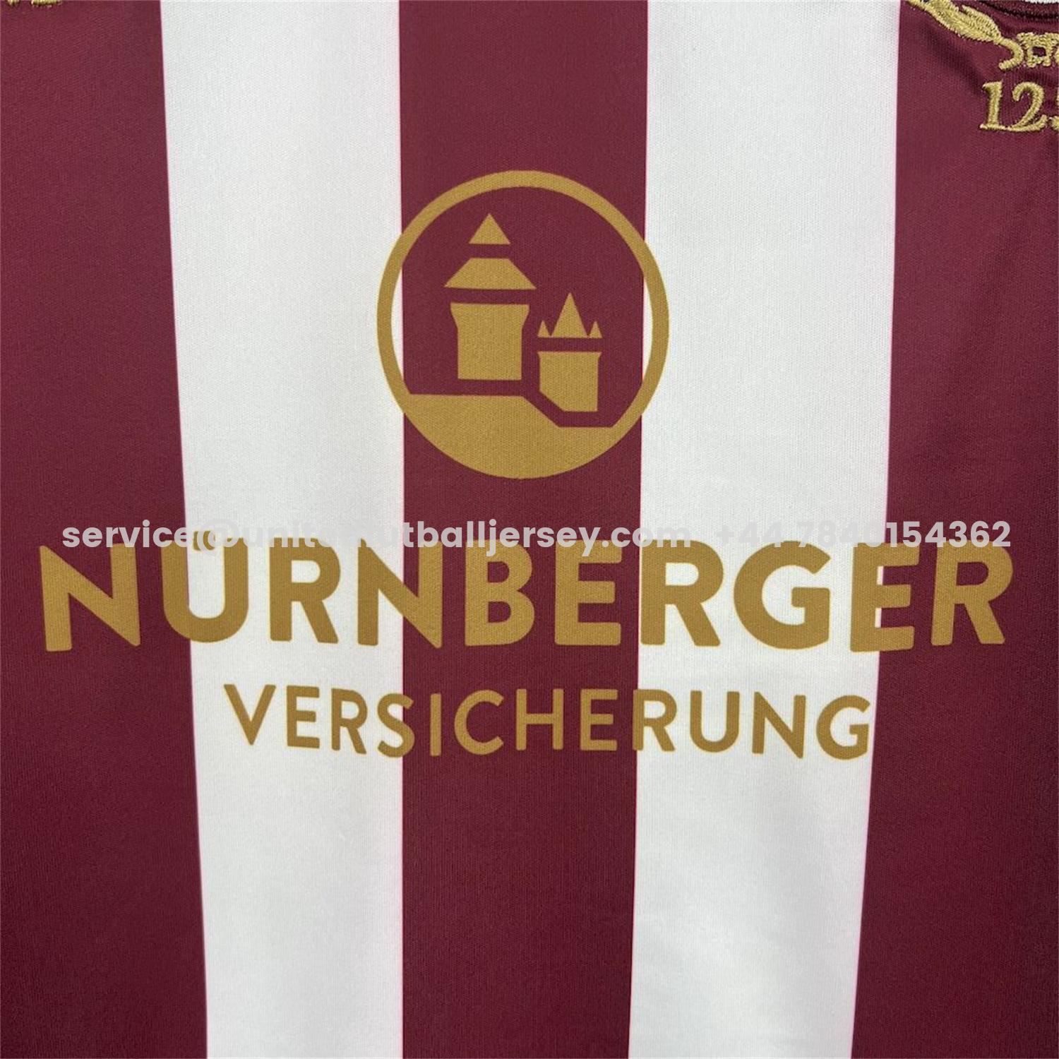 unitedfutballjersey-Nürnberg 24-25 125-Year Anniversary Kids Kit with Sponsor