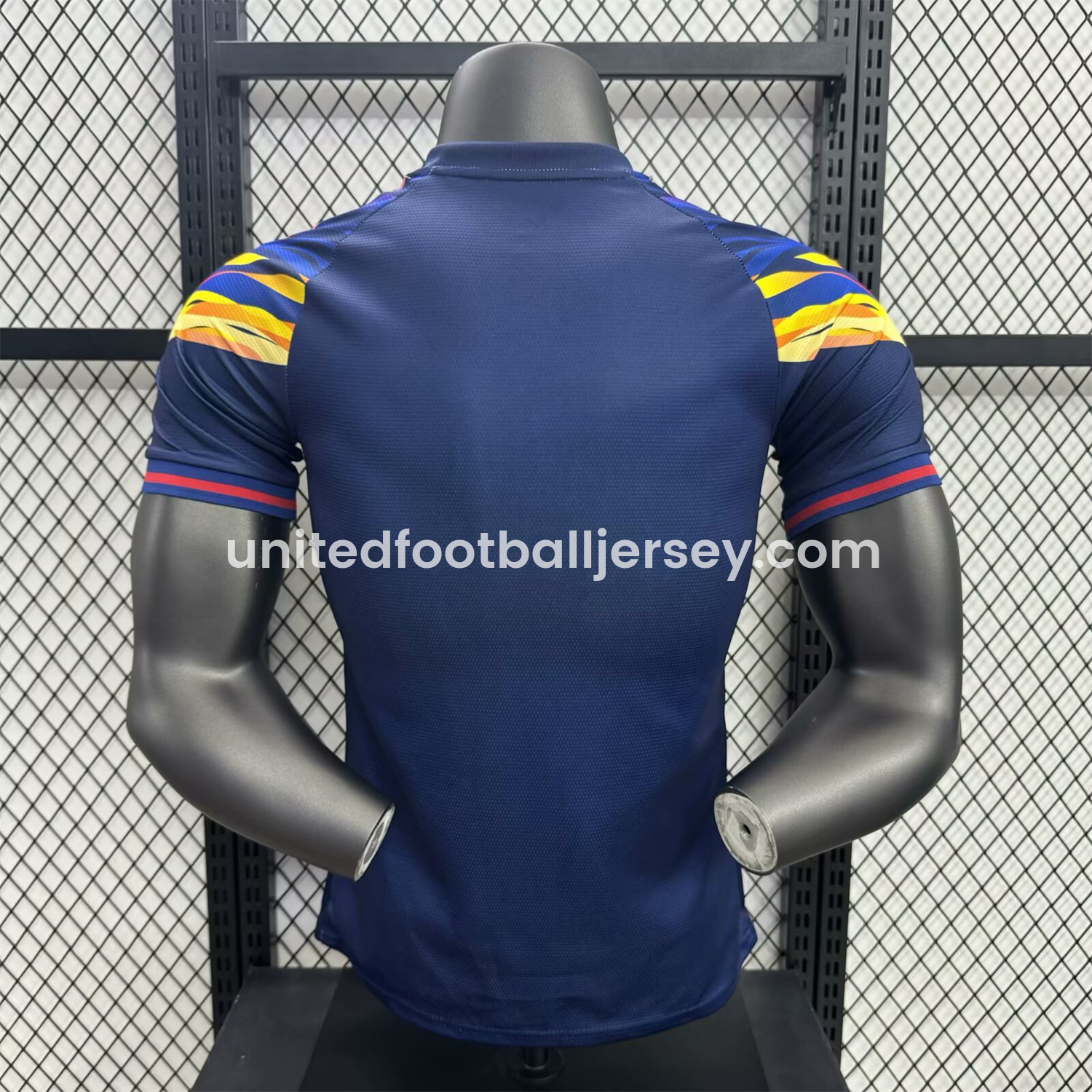 unitedfutballjersey-Club América 25-26 V-Shaped Camouflage Pattern Deep Blue Jersey - Player Version