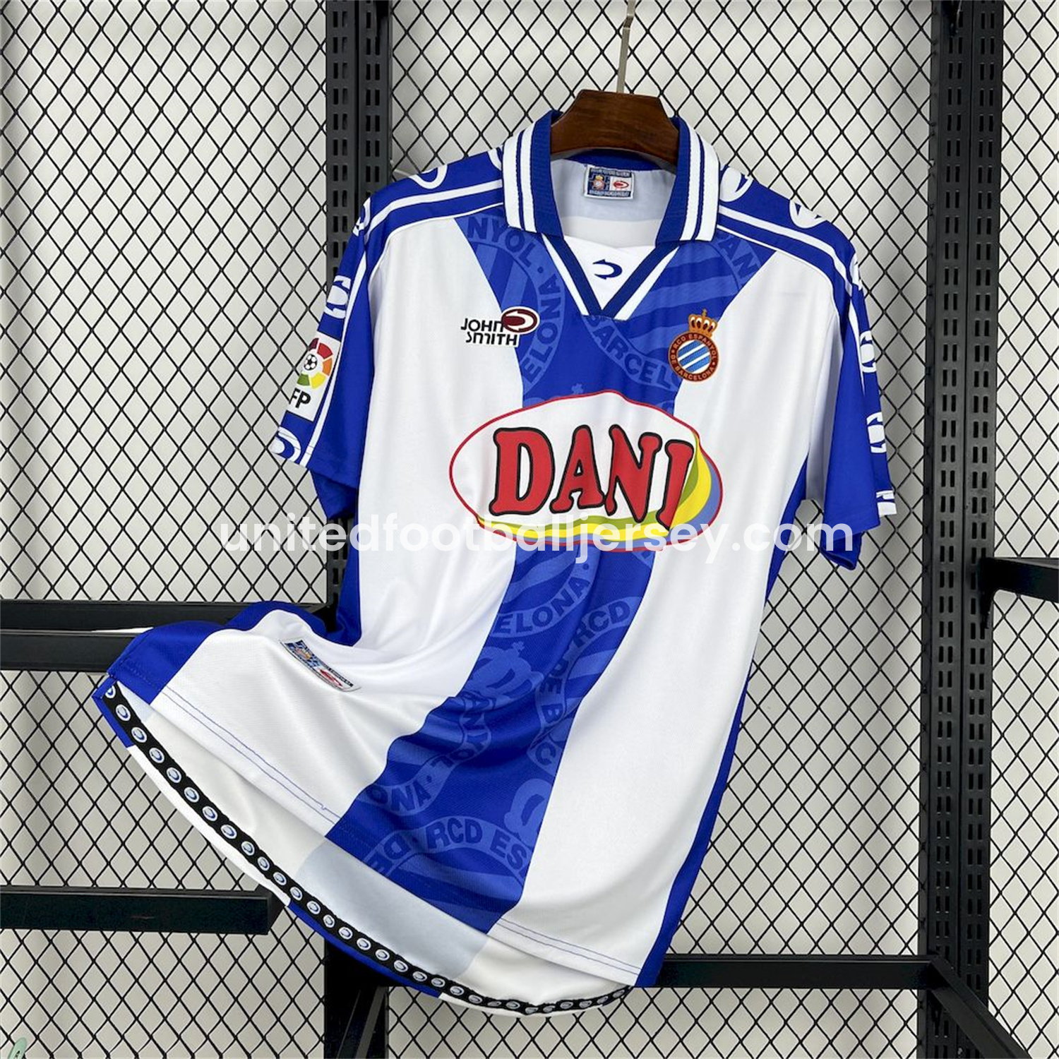 unitedfutballjersey-Retro RCD Espanyol 1999-00 Home Jersey