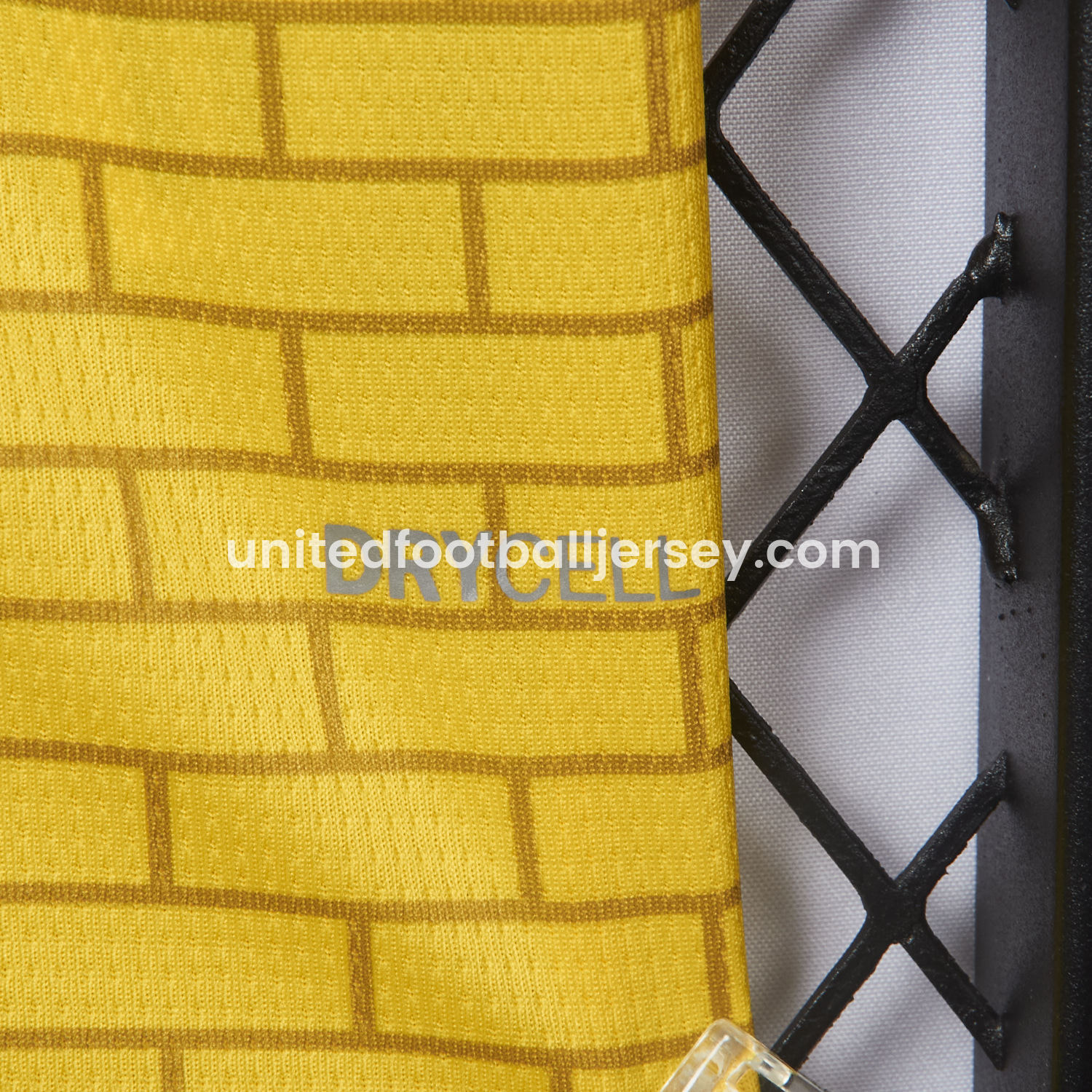 unitedfutballjersey-Dortmund 25-26 Pre-Match Training Yellow Brickwork Pattern Jersey - Fans Version