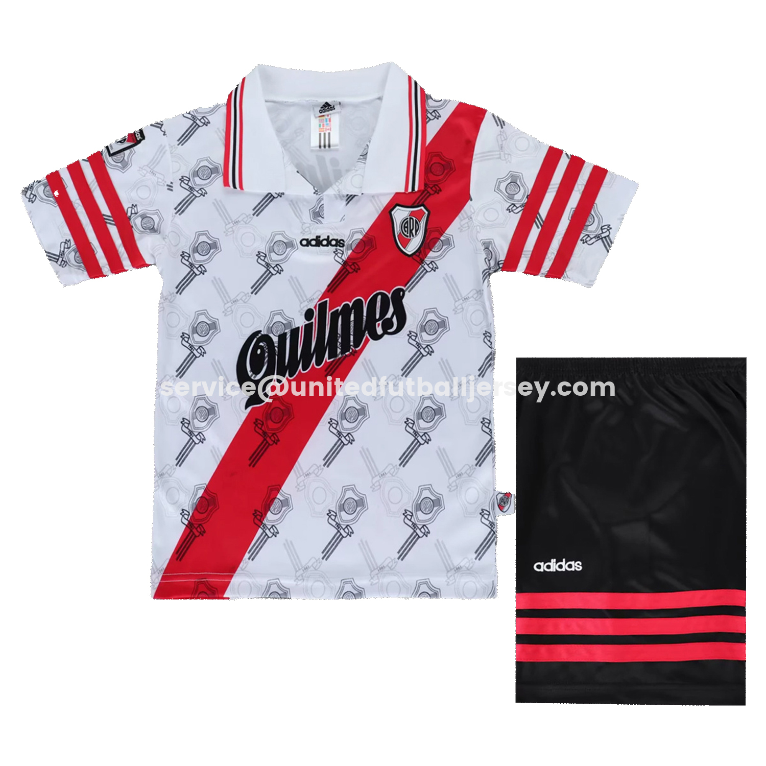 unitedfutballjersey-Retro River Plate 1996-97 Home Kids Kit