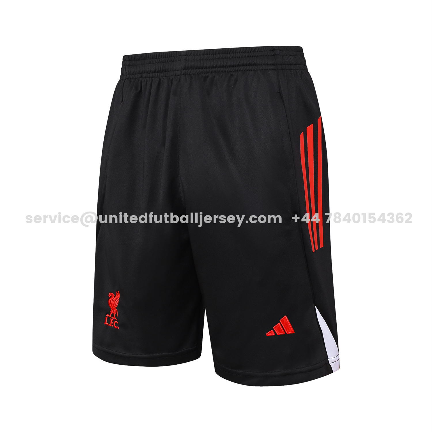 unitedfutballjersey-Liver.pool 25-26 Vest Training Set - Black Vest & Black Shorts