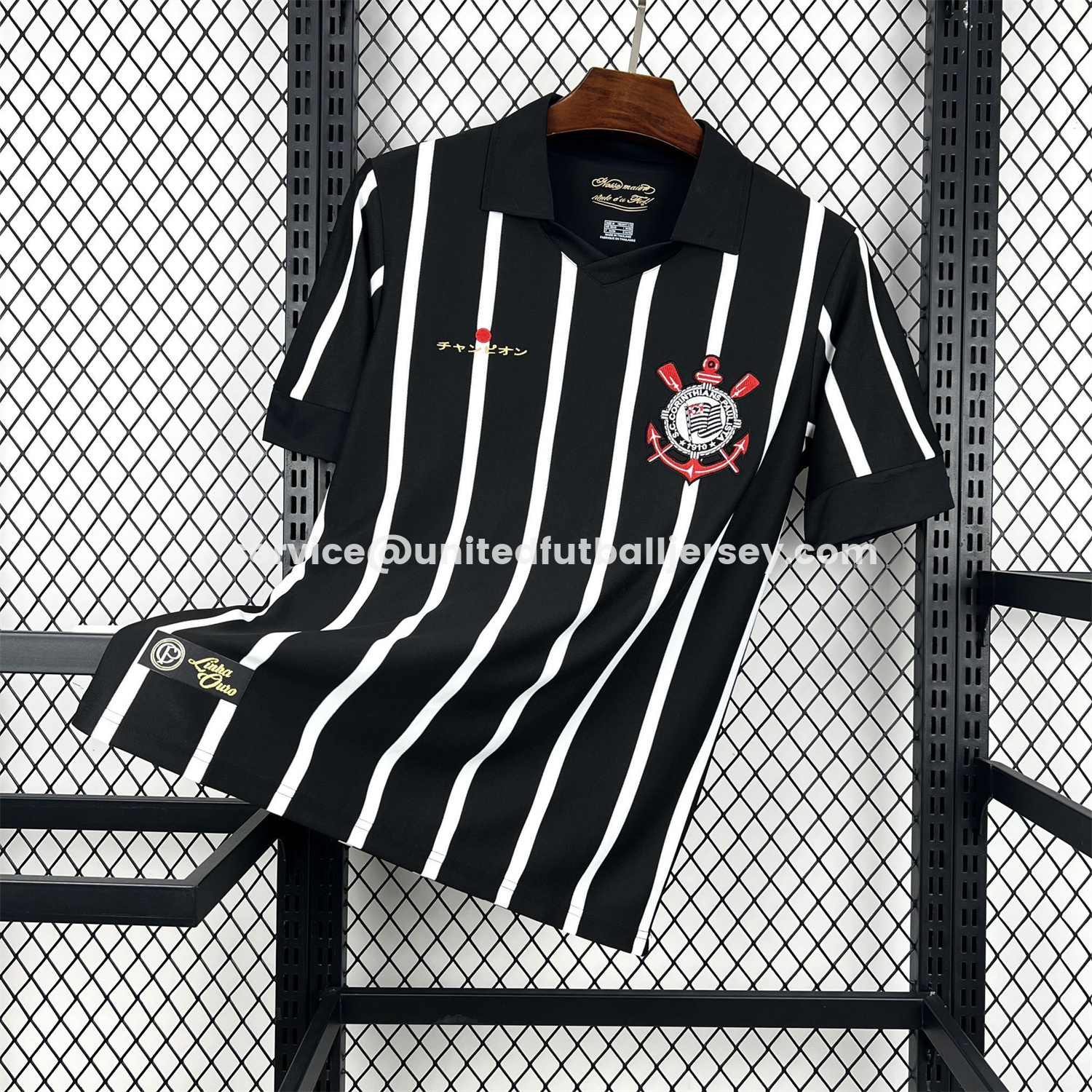 unitedfutballjersey-Retro Corinthians 2012 Black And White Special Jersey