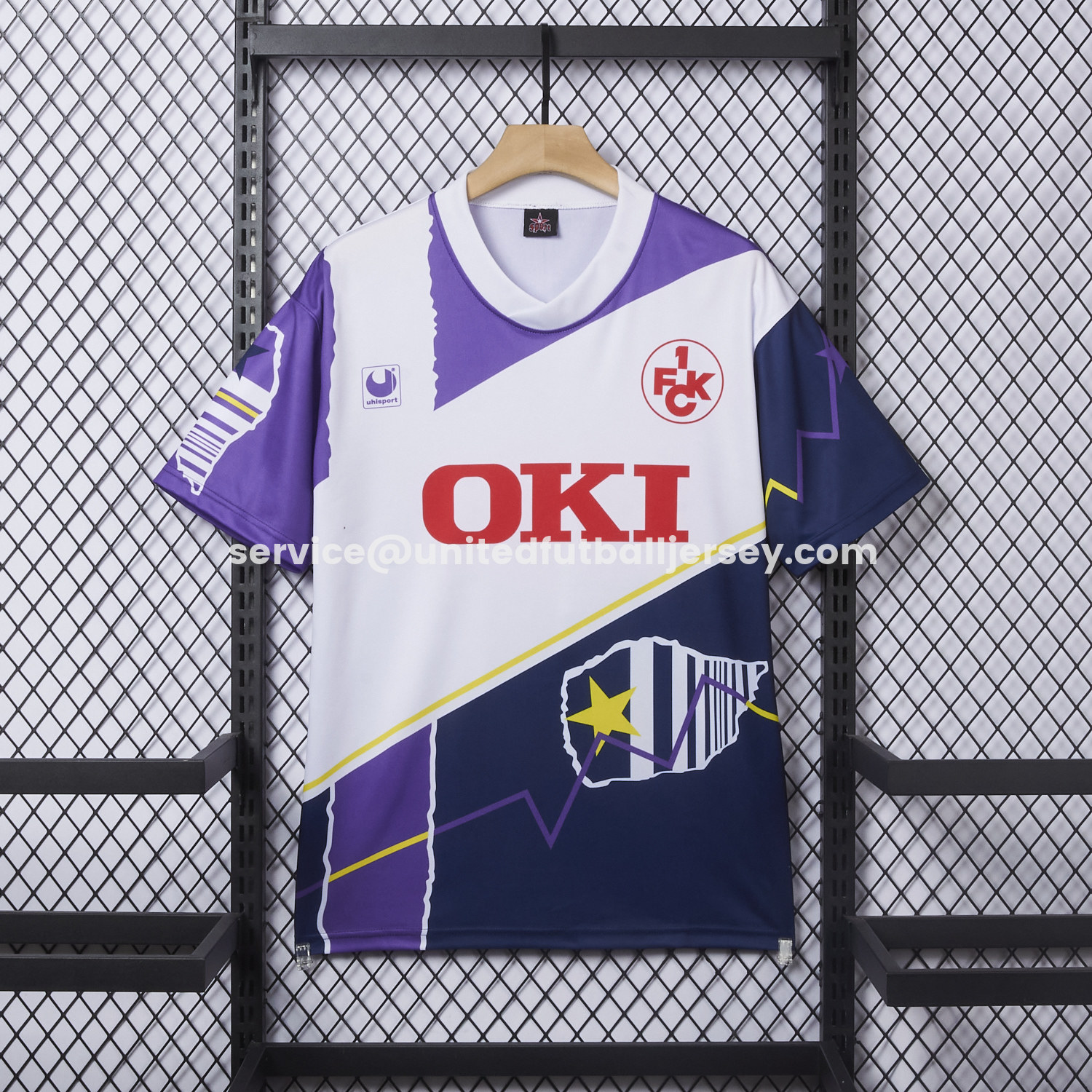 unitedfutballjersey-Retro Kaiserslautern 1991-92 Away Jersey - Fans Version