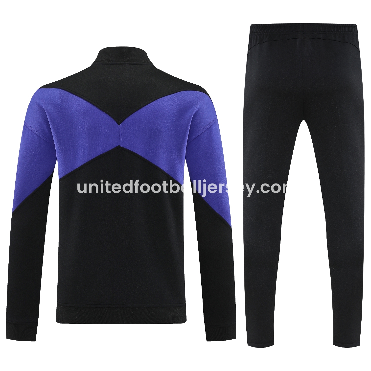 unitedfutballjersey-Barcelona 25-26 Jacket Training Tracksuit - Black Purple Jackets & Black Pants