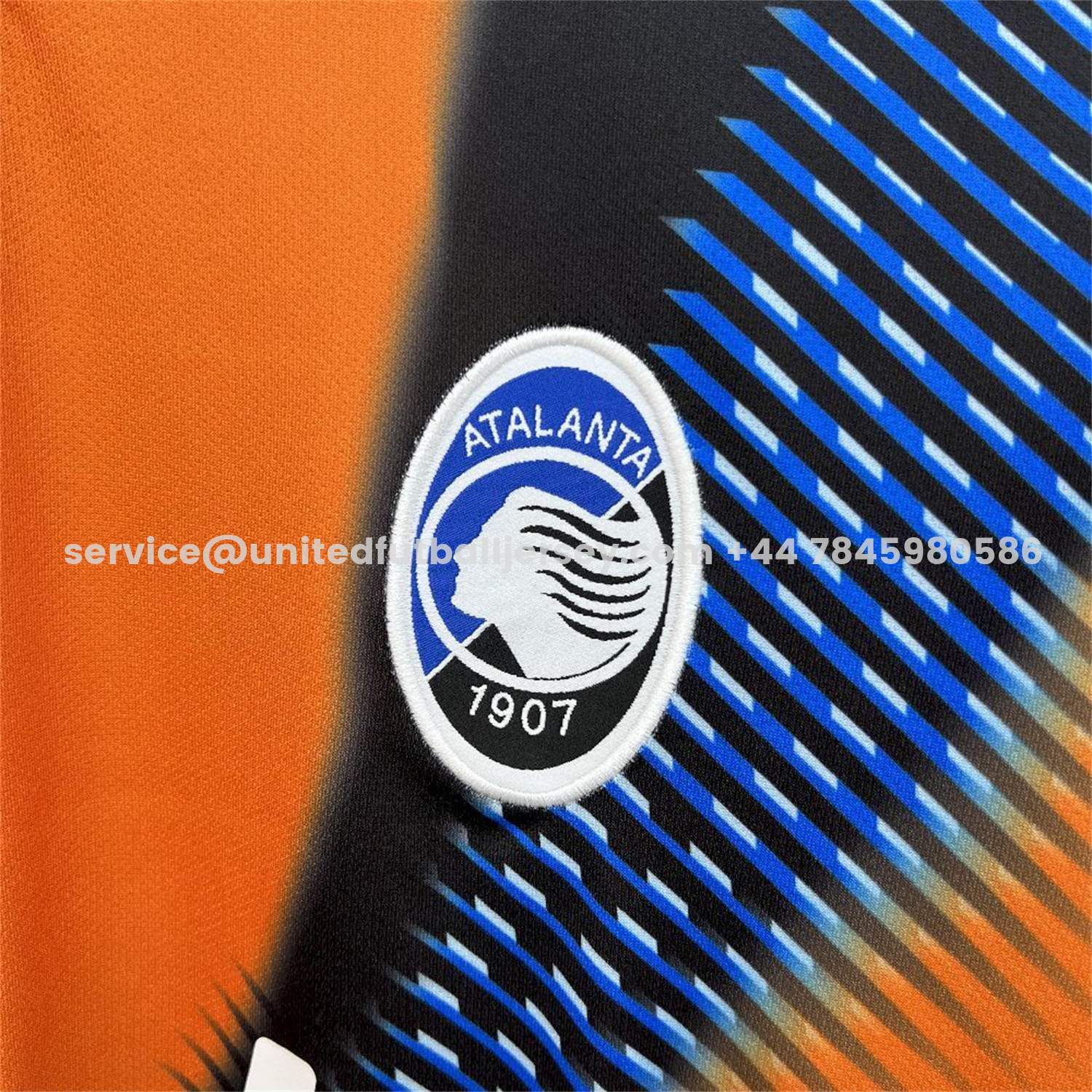 unitedfutballjersey-Atalanta 25-26 Third Orange And Blue Jersey - Fans Version
