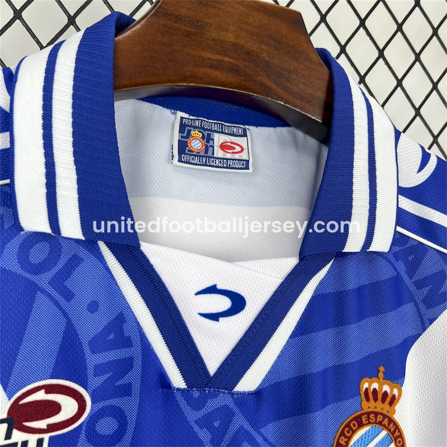 unitedfutballjersey-Retro RCD Espanyol 1999-00 Home Jersey