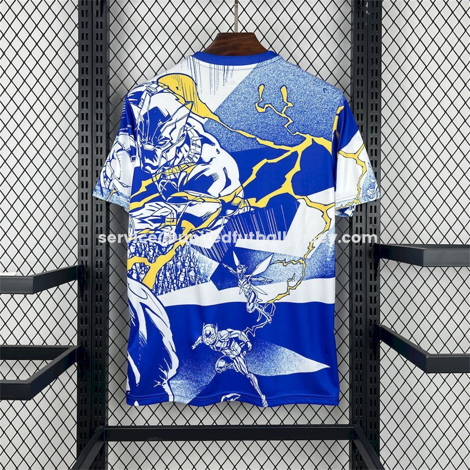 unitedfutballjersey-Real Madrid 25-26 Comics Blue And White Special Jersey - Fans Version